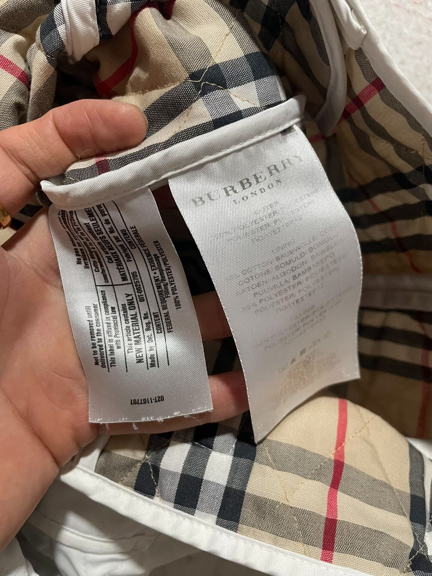 Burberry Burberry White Quilted Cotton Coat Size S / US 4 / IT 40 - 3 Thumbnail