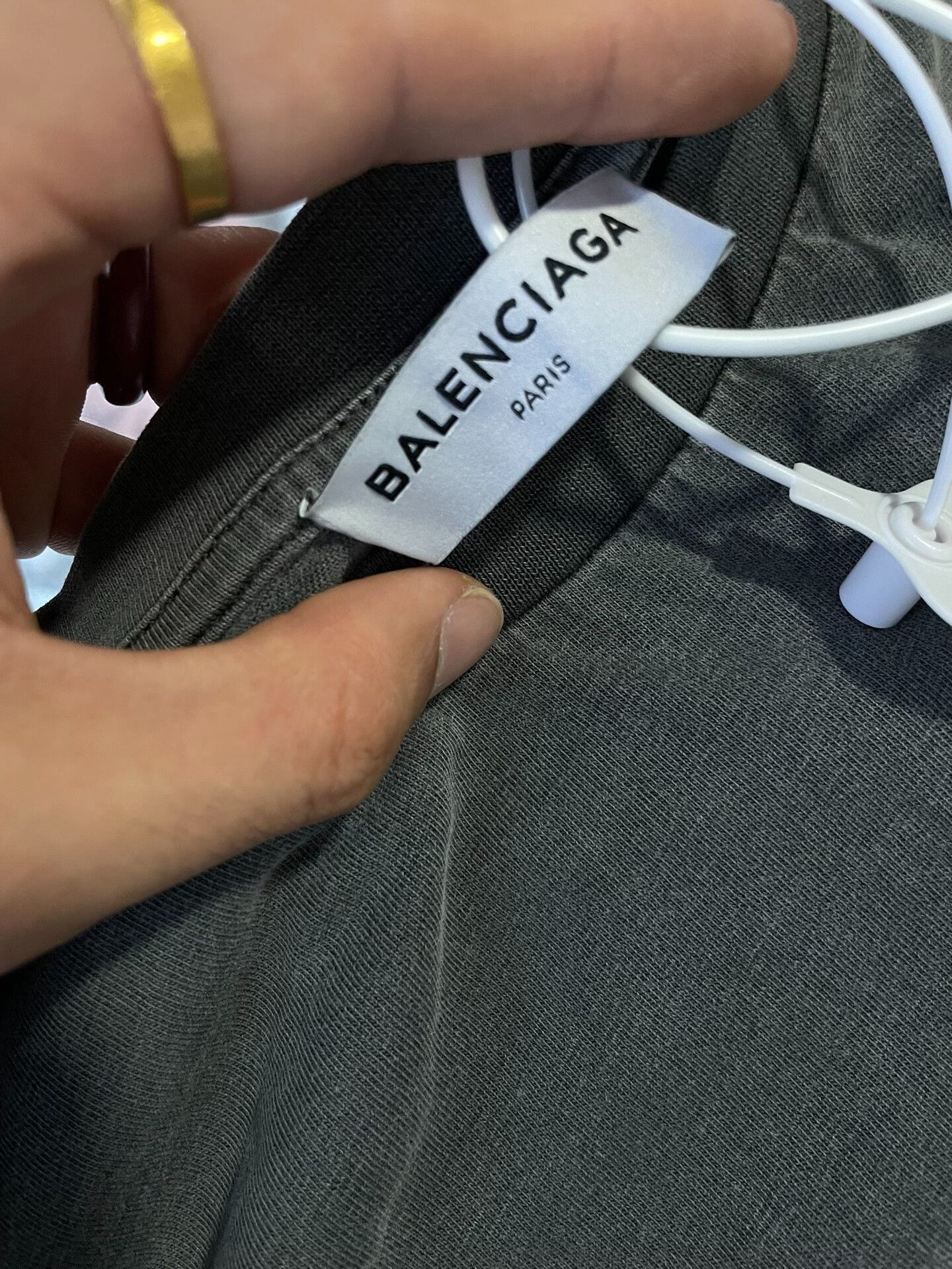 Balenciaga Balenciaga Washed Black Logo T-Shirt Size US S / EU 44-46 / 1 - 2 Thumbnail