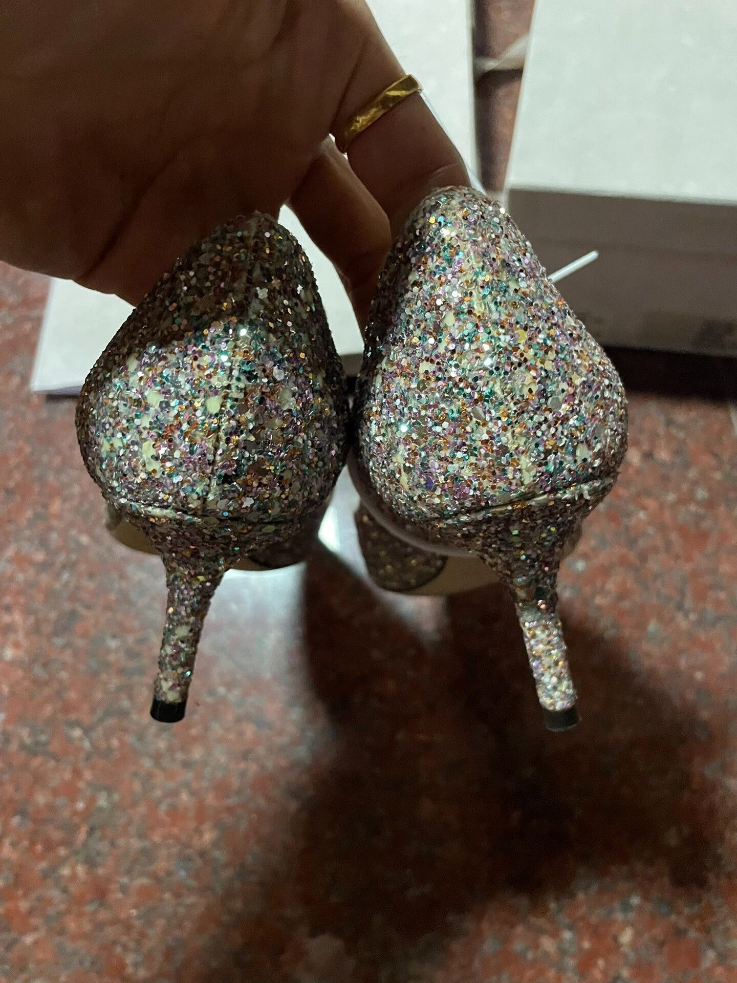 Jimmy Choo Jimmy Choo LOVE 85 Sequin Heels Size US 4.5 / IT 34.5 - 6 Thumbnail