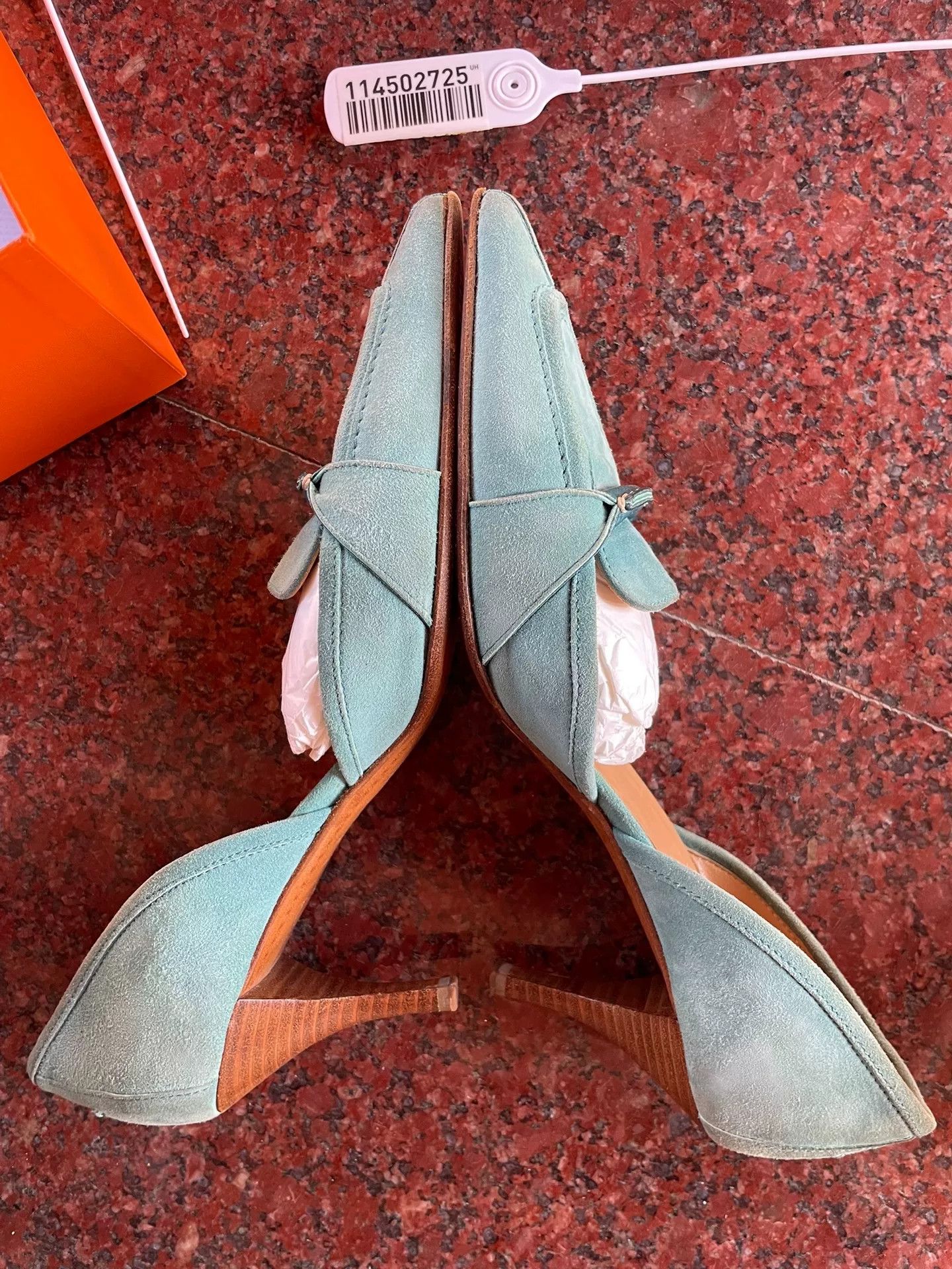 Hermes Hermes Light Green Pointed Heels Size US 6.5 / IT 36.5 - 7 Thumbnail