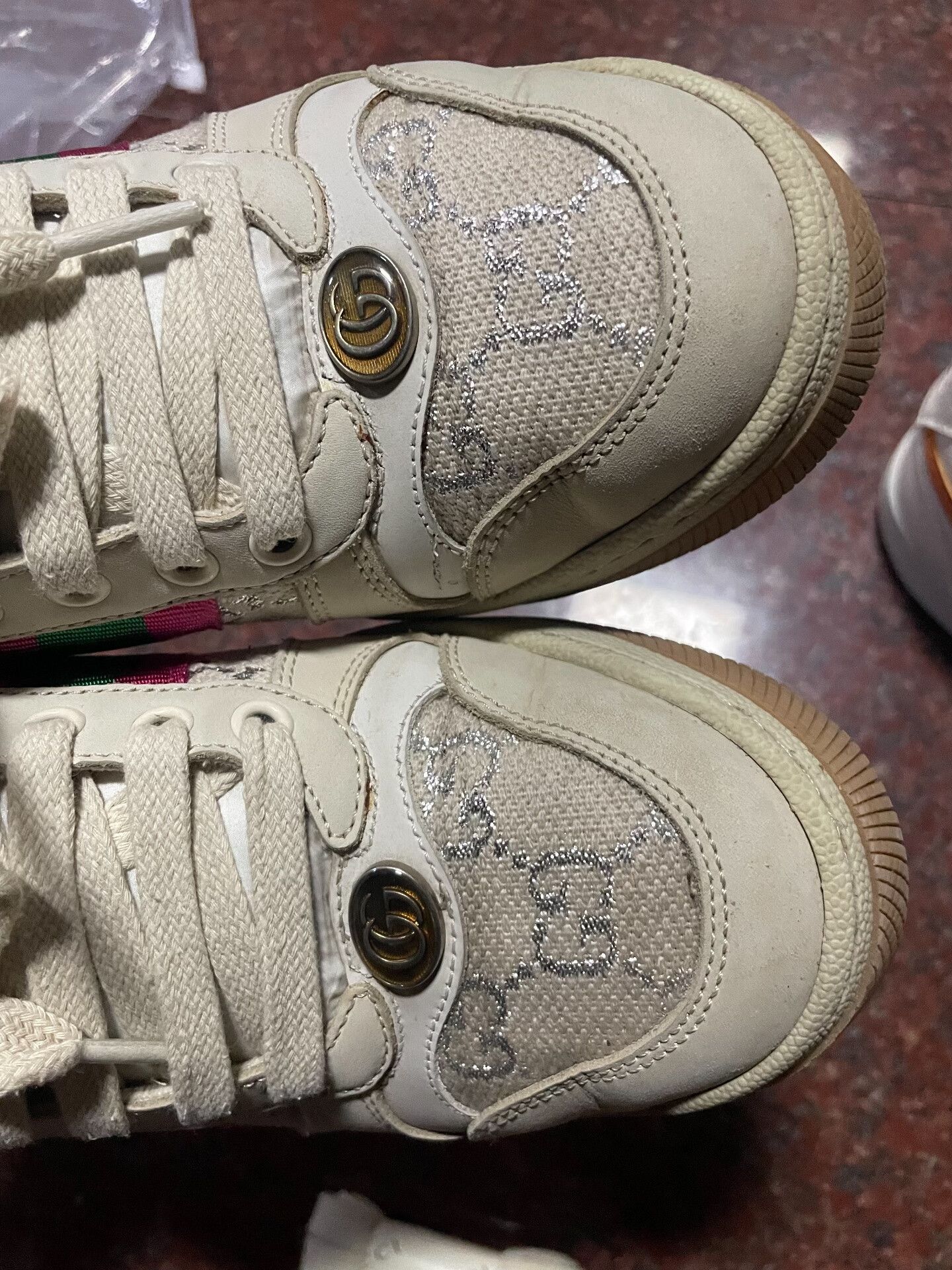 Gucci Gucci Distressed Sneakers Size US 5 / IT 35 - 7 Thumbnail