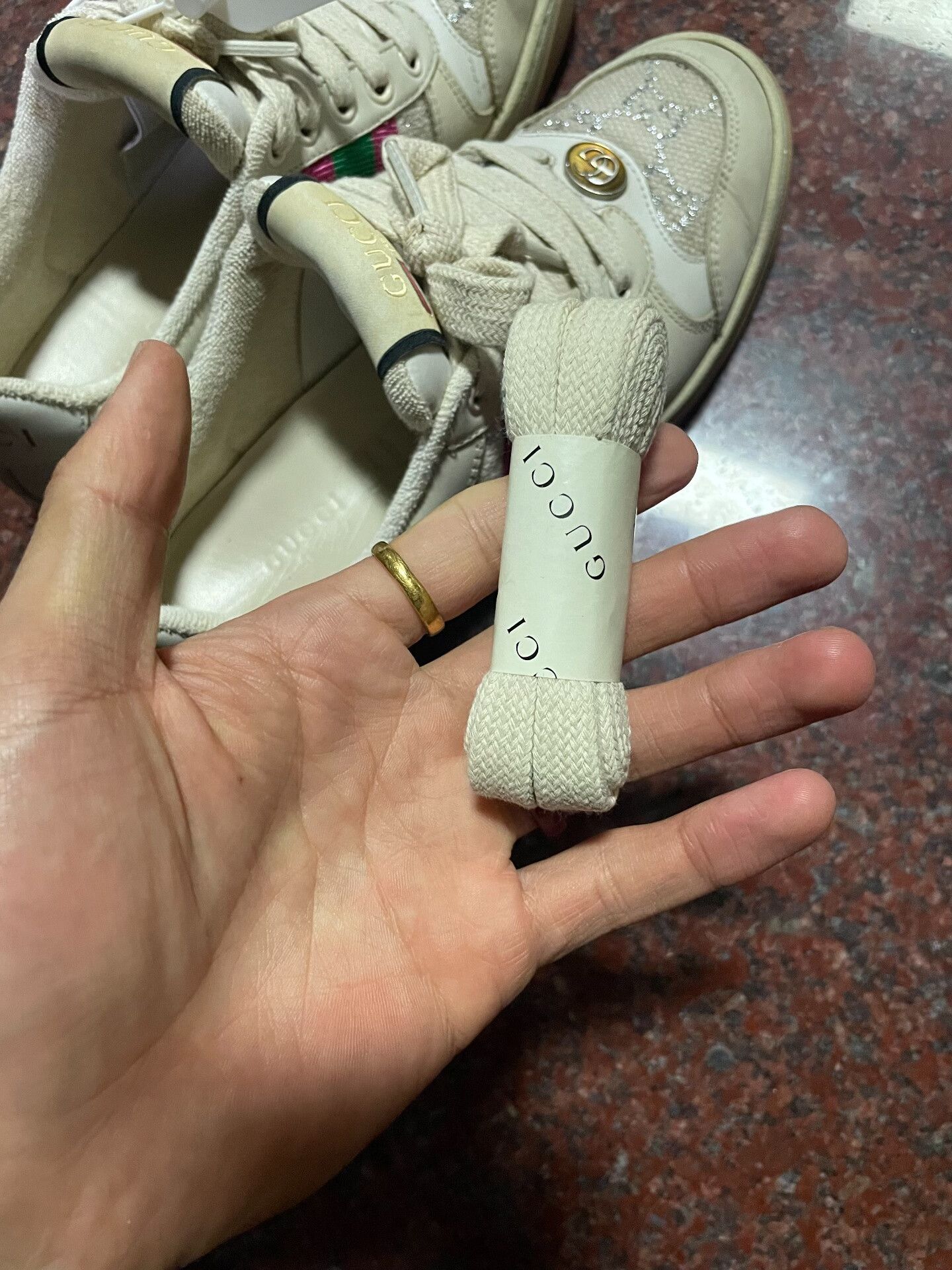 Gucci Gucci Distressed Sneakers Size US 5 / IT 35 - 9 Thumbnail