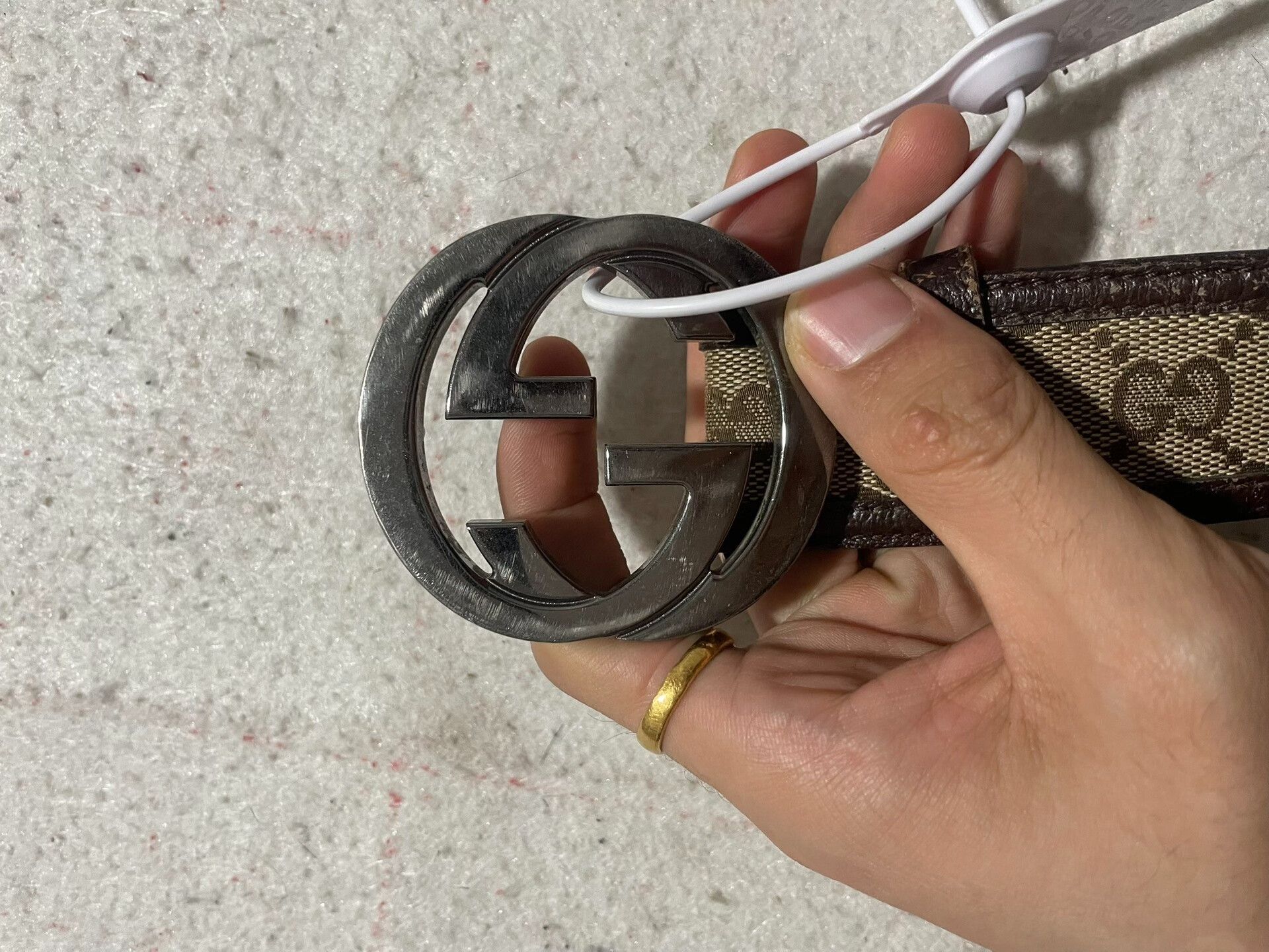 Gucci Gucci Men's Classic GG Belt Size ONE SIZE - 2 Thumbnail