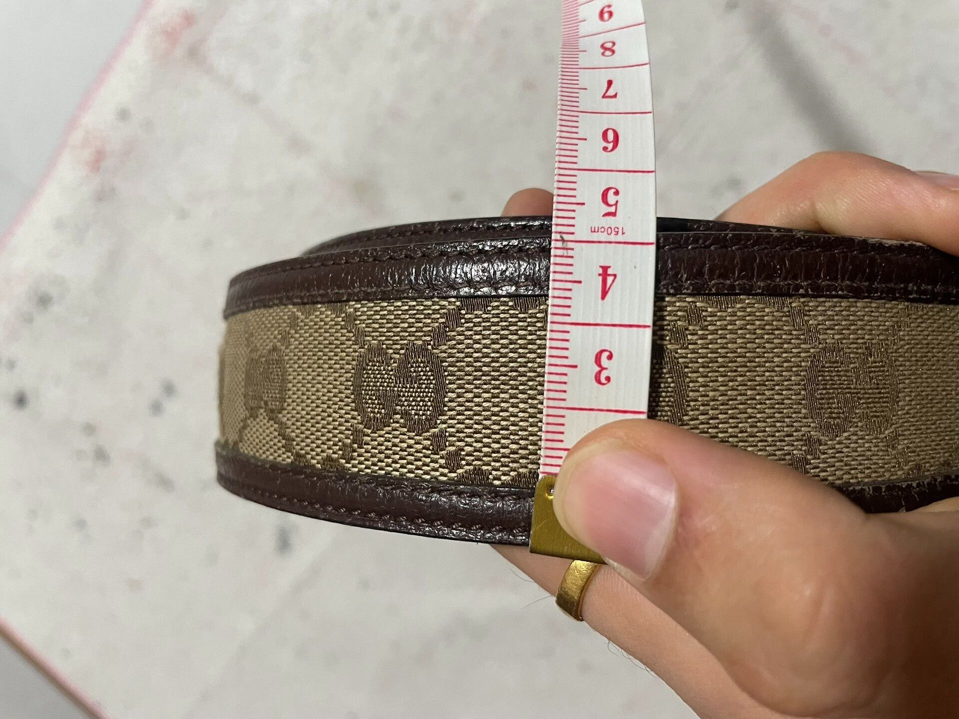Gucci Gucci Men's Classic GG Belt Size ONE SIZE - 9 Thumbnail