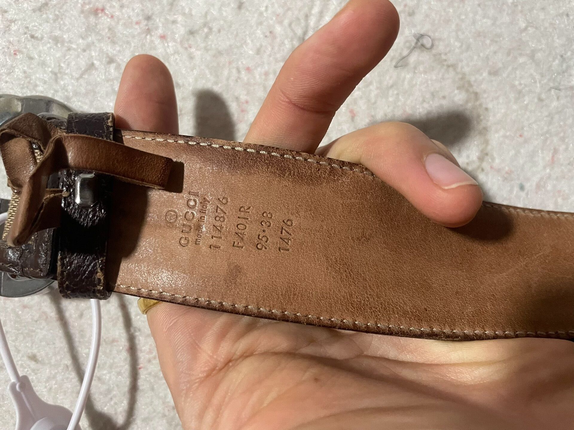 Gucci Gucci Men's Classic GG Belt Size ONE SIZE - 5 Thumbnail