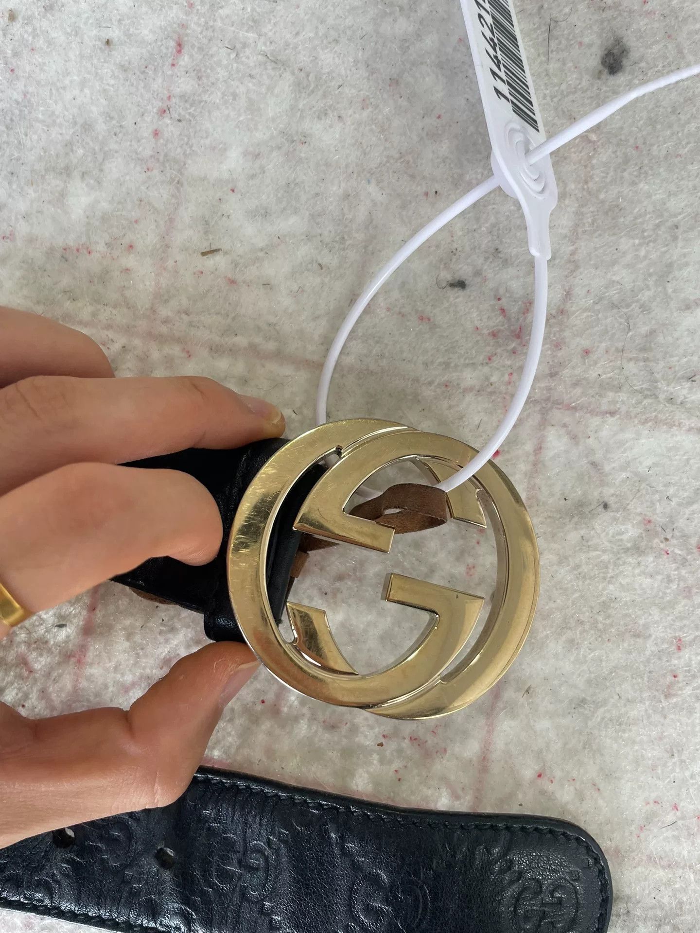 Gucci Gucci Classic Double G Gold Buckle Belt Size ONE SIZE - 8 Thumbnail