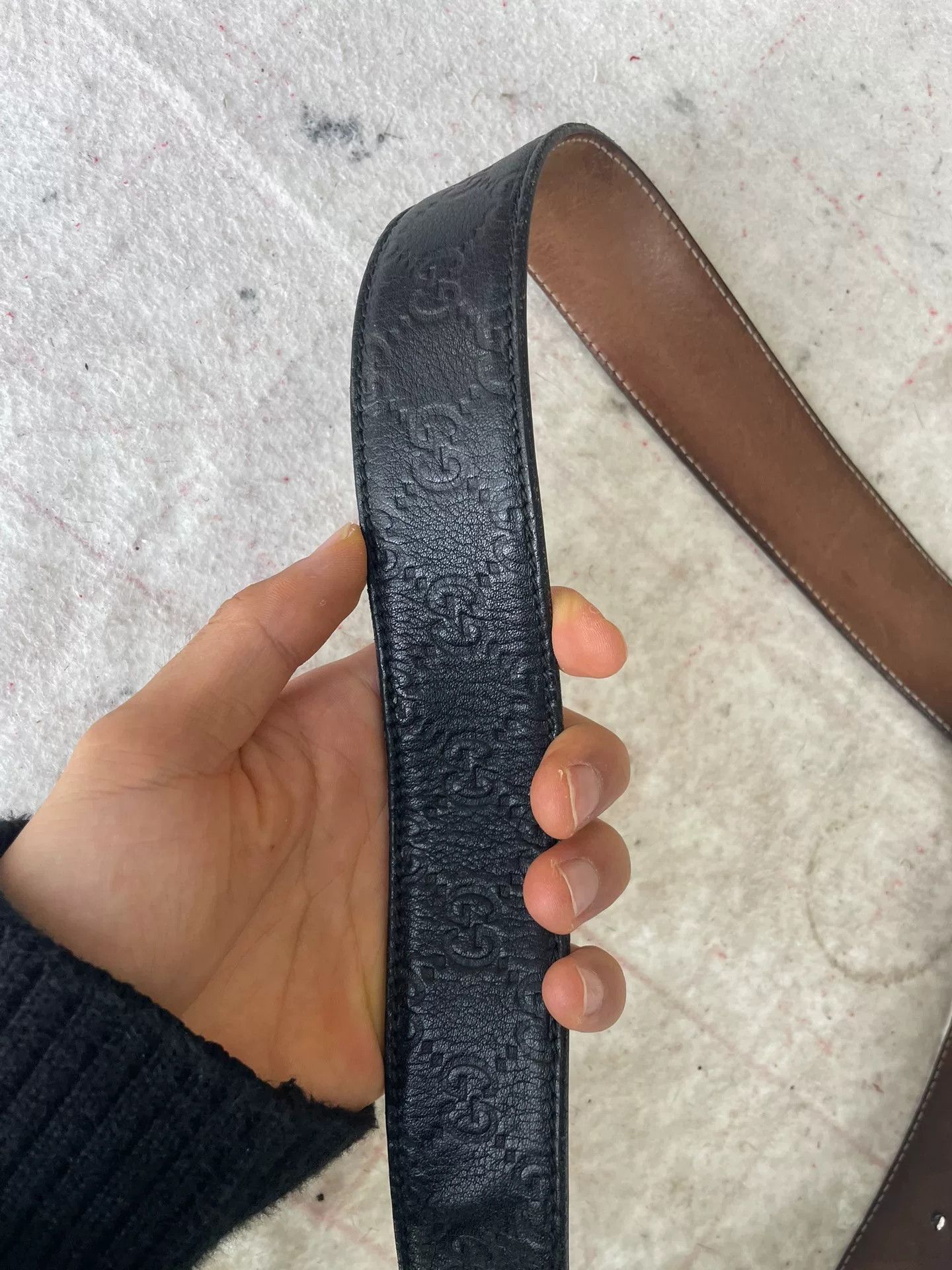 Gucci Gucci Classic Double G Gold Buckle Belt Size ONE SIZE - 5 Thumbnail