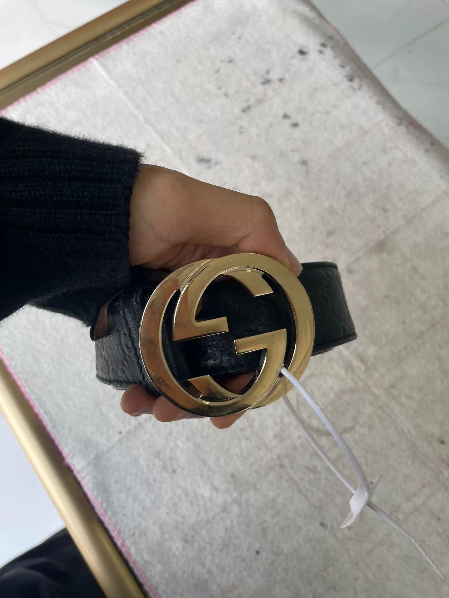 Gucci Gucci Classic Double G Gold Buckle Belt Size ONE SIZE - 9 Thumbnail