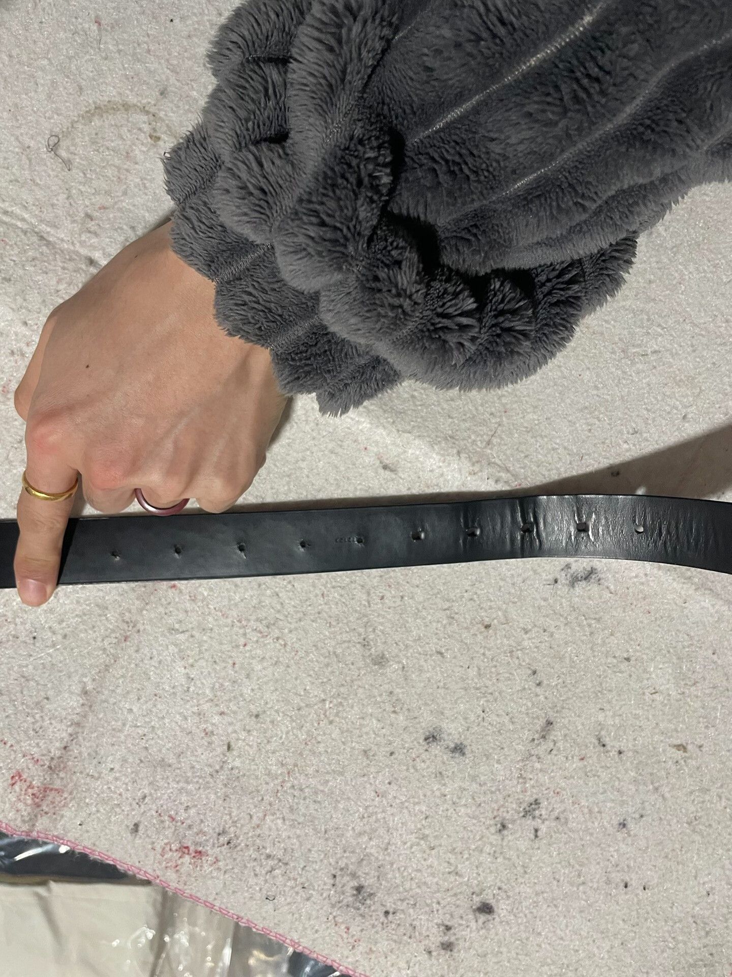 Louis Vuitton Louis Vuitton Black Leather Belt Size ONE SIZE - 3 Thumbnail