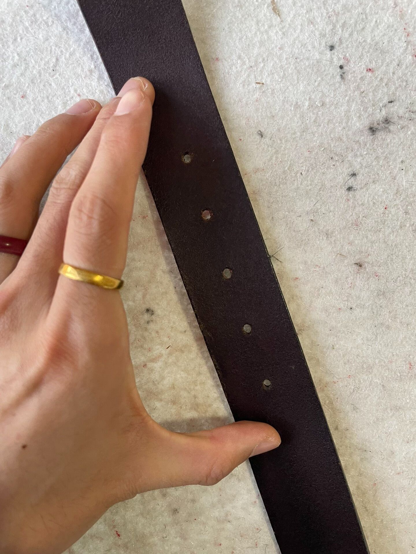 Gucci Gucci Double G Embossed Leather Belt Size ONE SIZE - 4 Thumbnail