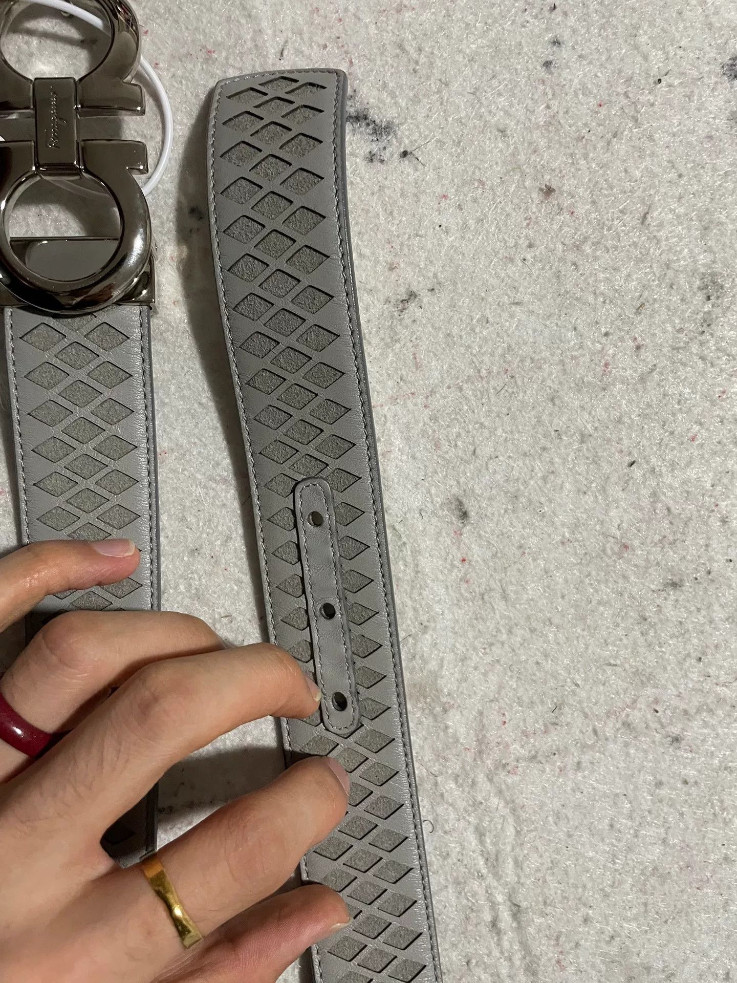 Salvatore Ferragamo Salvatore Ferragamo Silver Buckle Belt Size ONE SIZE - 2 Thumbnail