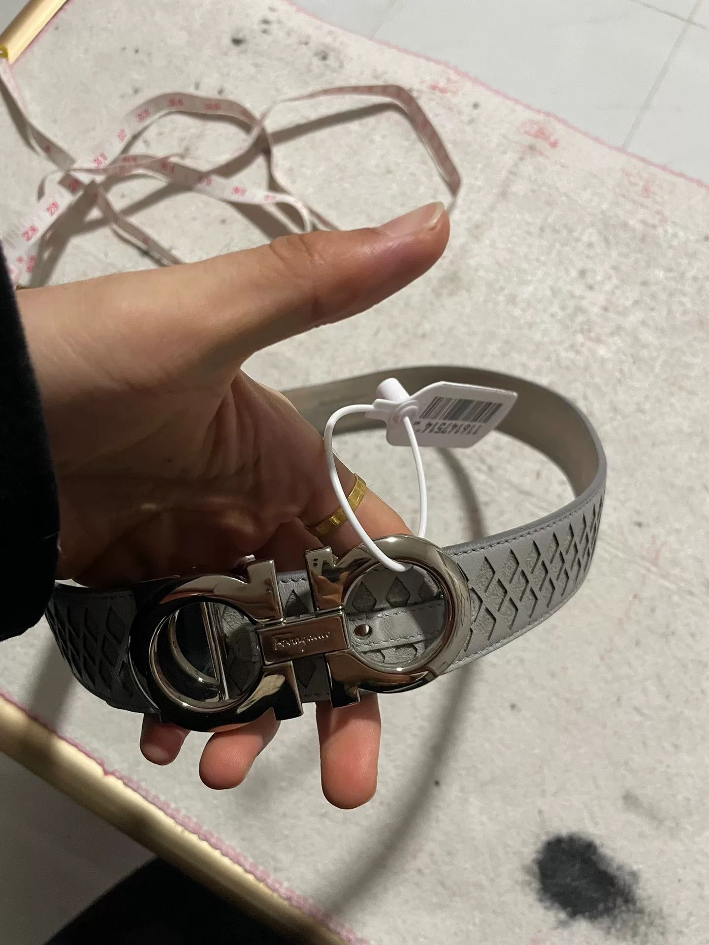 Salvatore Ferragamo Salvatore Ferragamo Silver Buckle Belt Size ONE SIZE - 8 Thumbnail