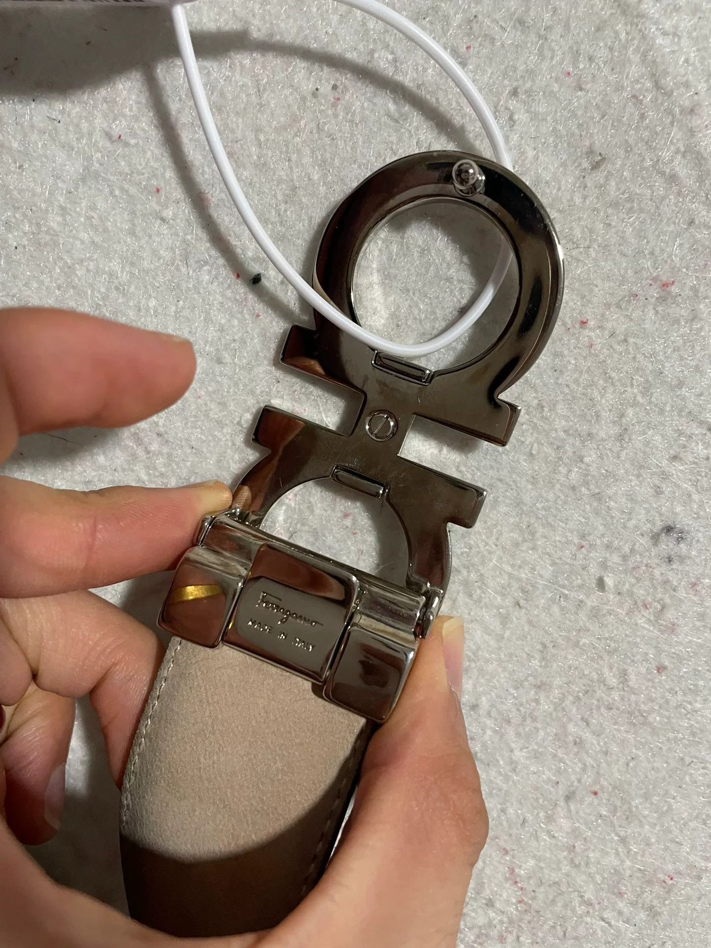 Salvatore Ferragamo Salvatore Ferragamo Silver Buckle Belt Size ONE SIZE - 6 Thumbnail