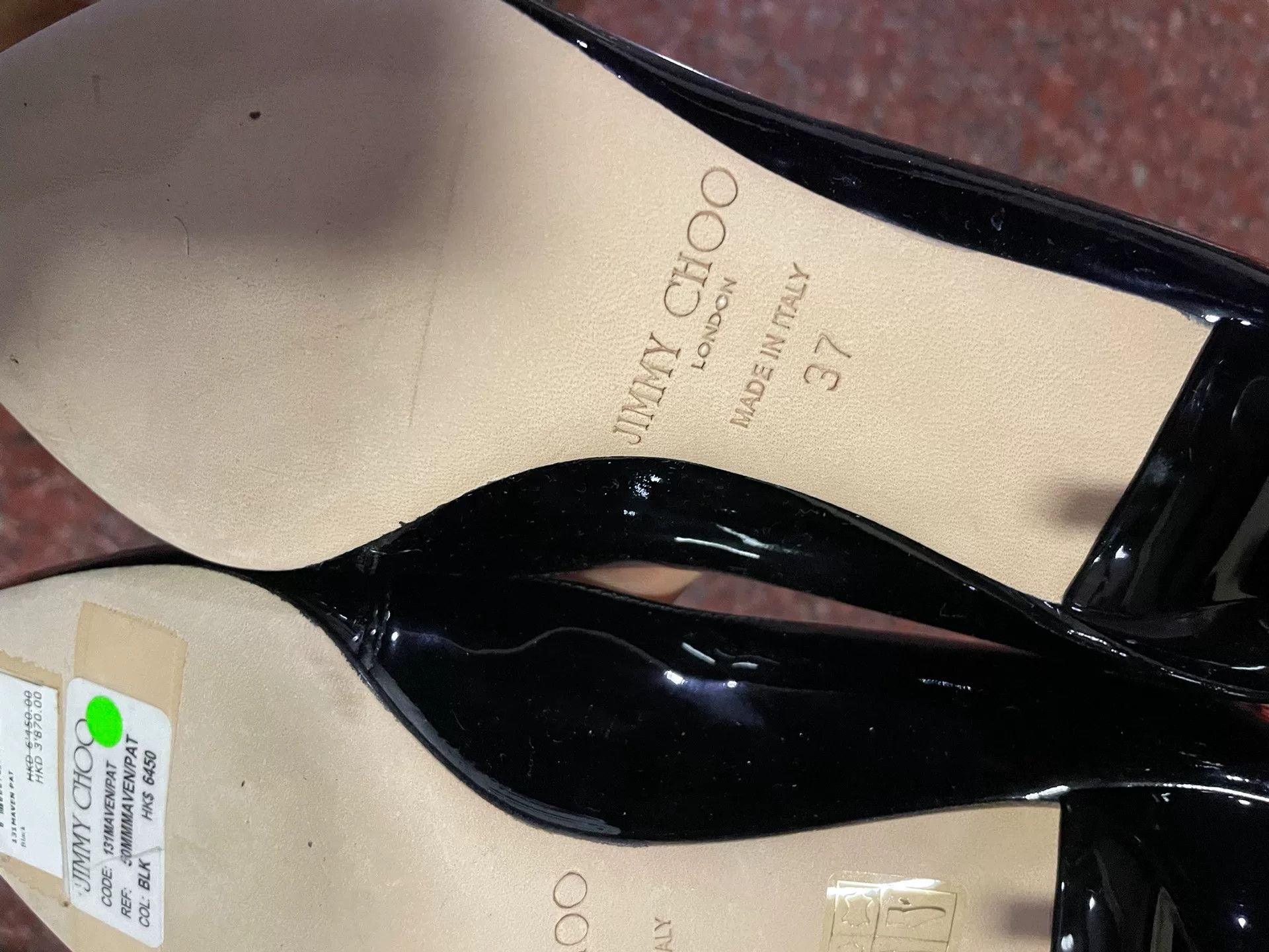 Jimmy Choo Jimmy Choo Black Patent Leather Heels 37 Size US 6 / IT 36 - 5 Thumbnail