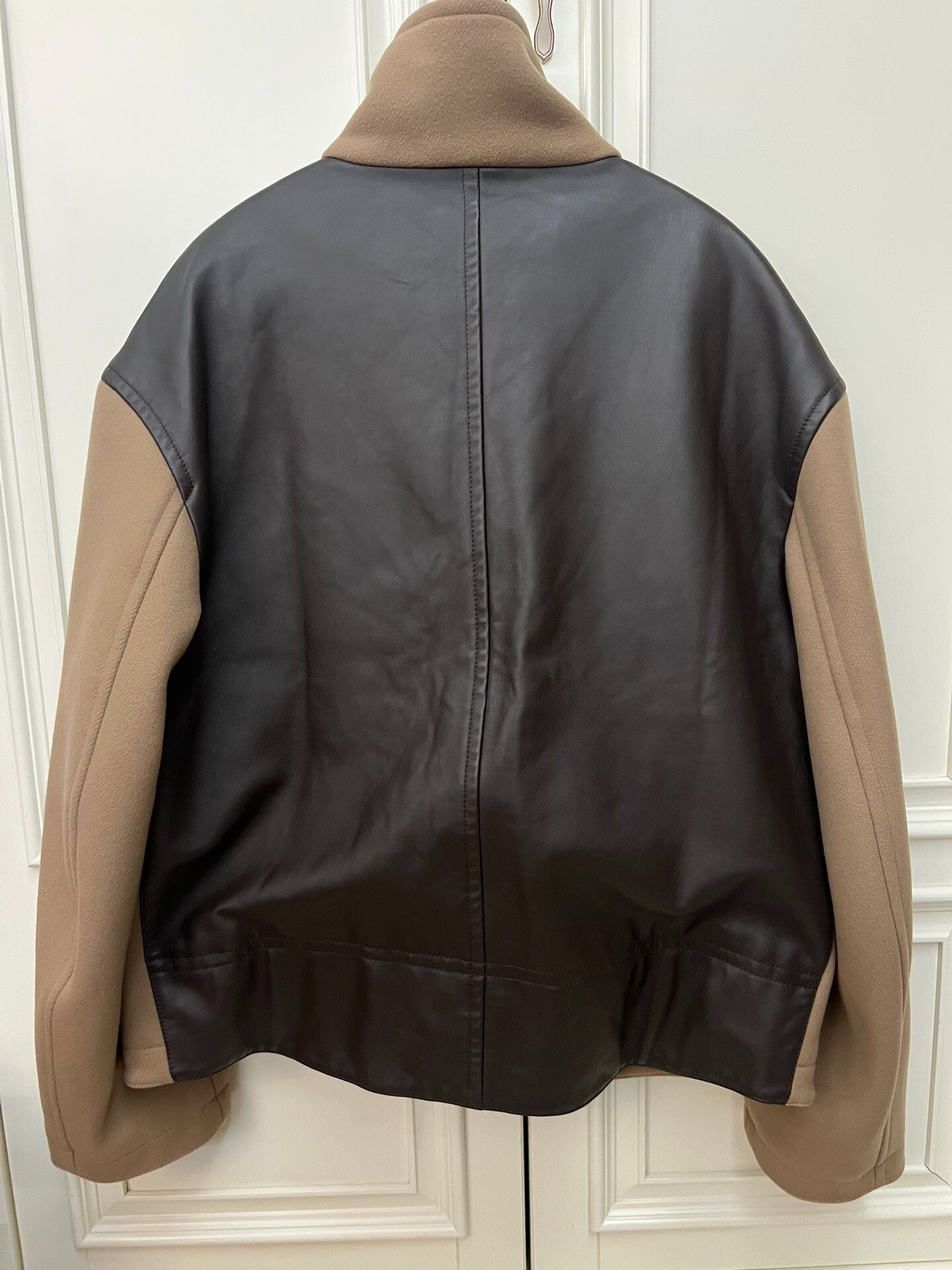 Hermes Hermes Men's Wool Leather Jacket Size US L / EU 52-54 / 3 - 2 Thumbnail