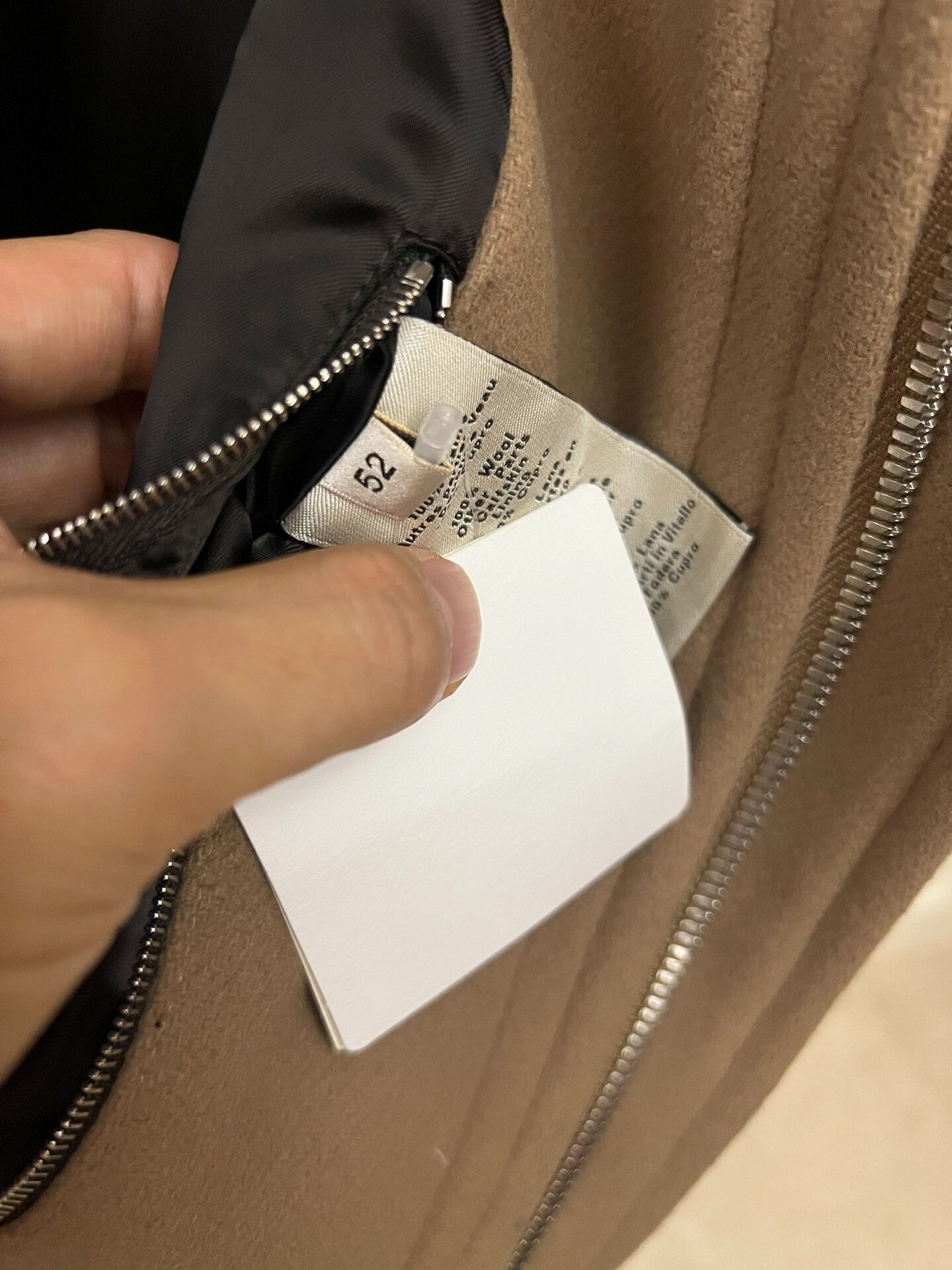 Hermes Hermes Men's Wool Leather Jacket Size US L / EU 52-54 / 3 - 3 Thumbnail