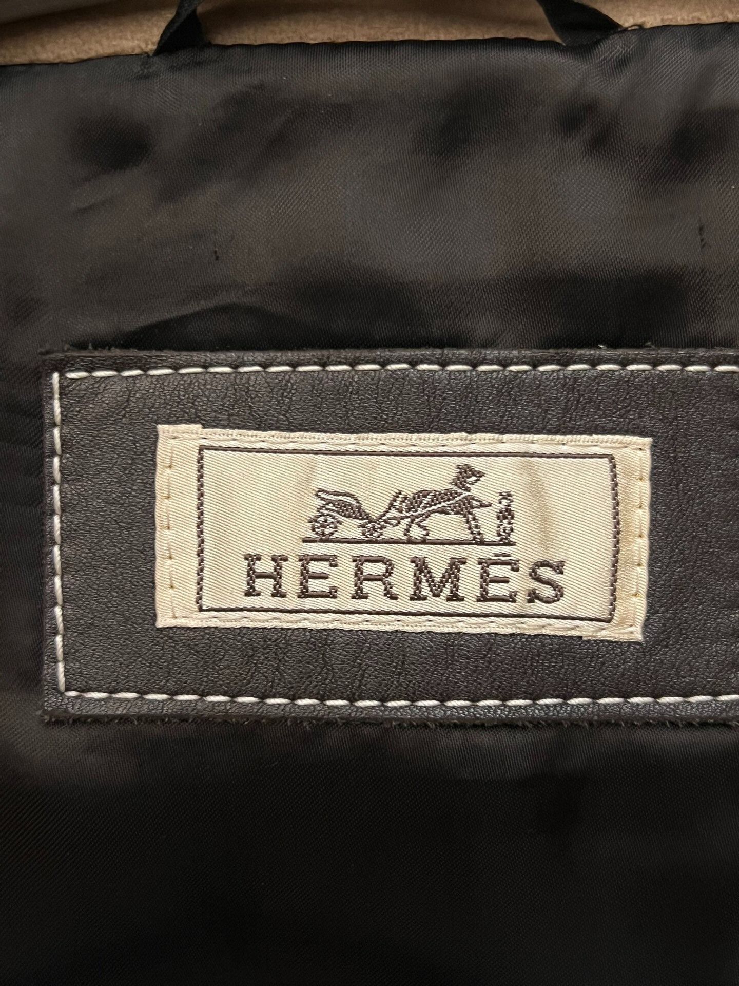 Hermes Hermes Men's Wool Leather Jacket Size US L / EU 52-54 / 3 - 6 Thumbnail