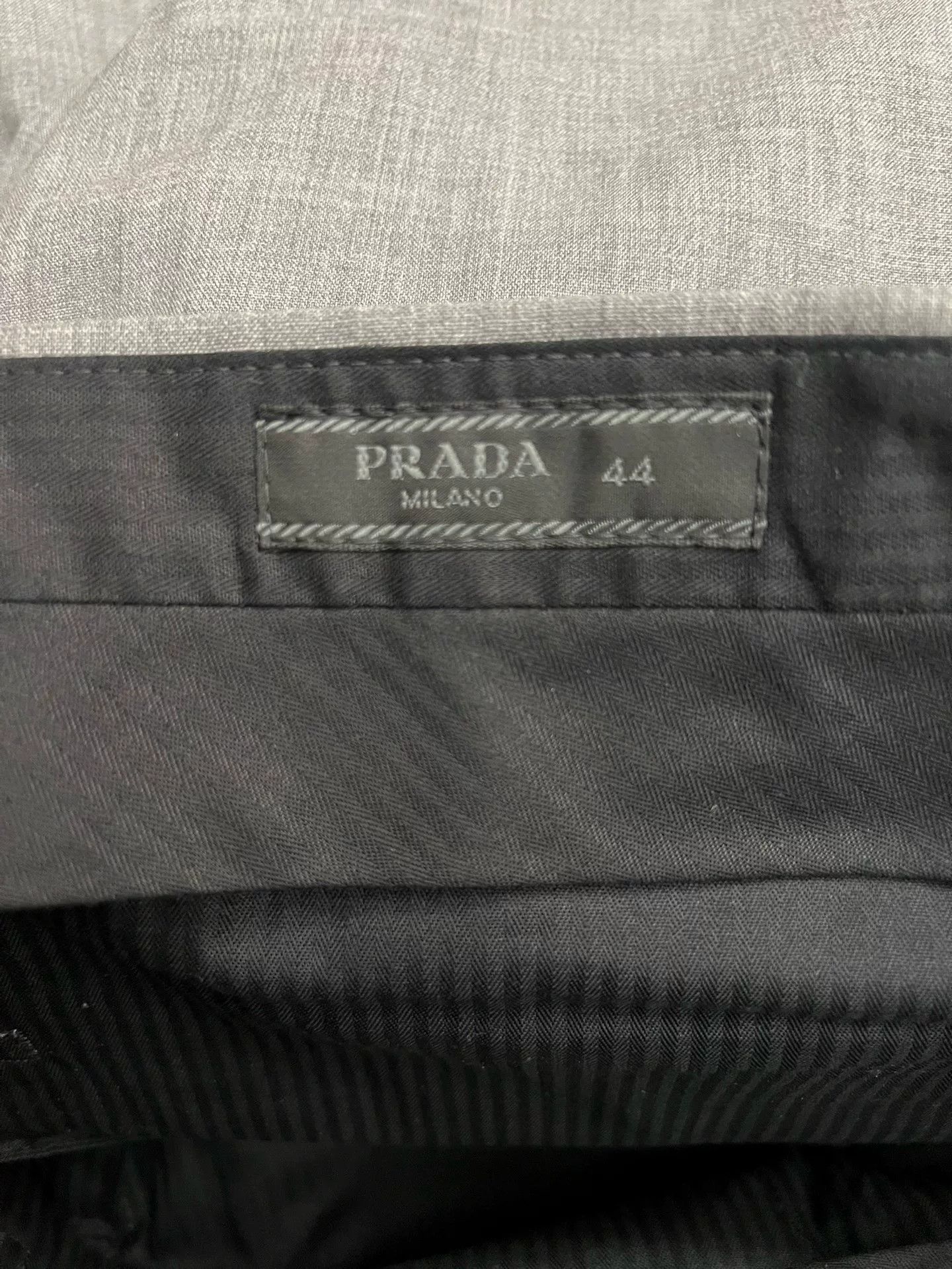 Prada Prada Men's Light Gray Wool Trousers Size US 28 / EU 44 - 3 Thumbnail
