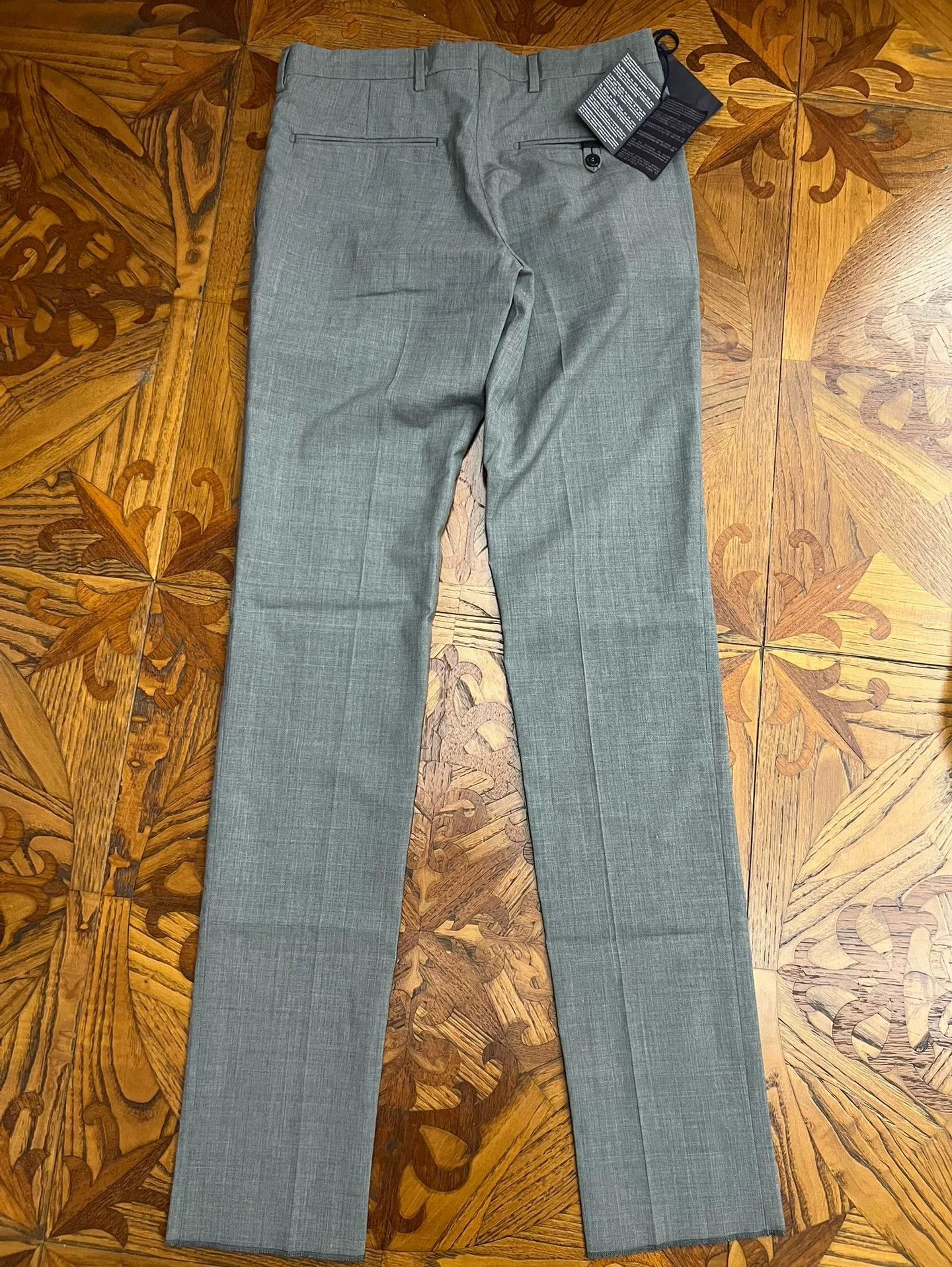 Prada Prada Men's Light Gray Wool Trousers Size US 28 / EU 44 - 2 Thumbnail