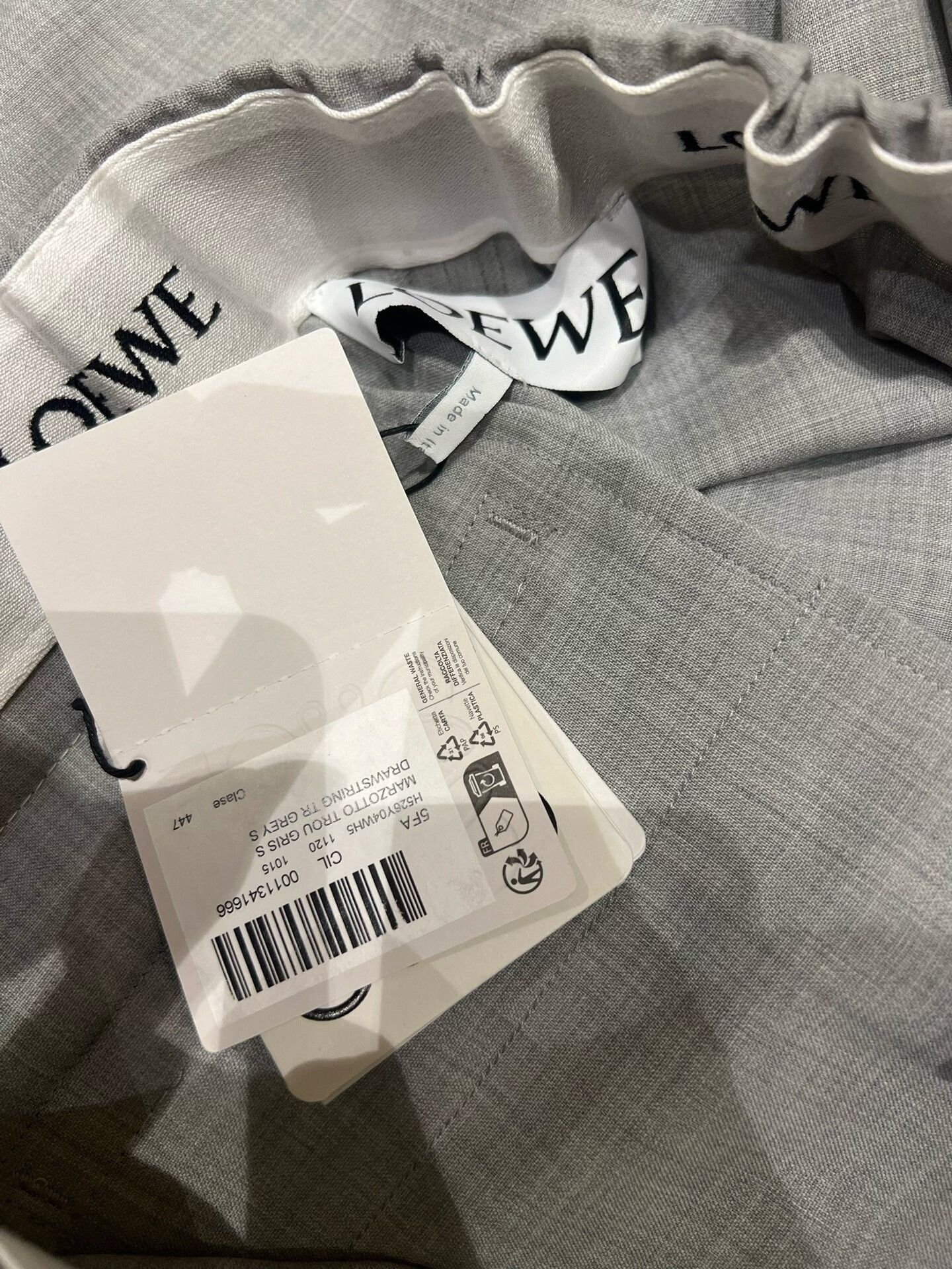 Loewe LOEWE FW25 Men's Wool Drawstring Trousers Size US 29 - 5 Thumbnail