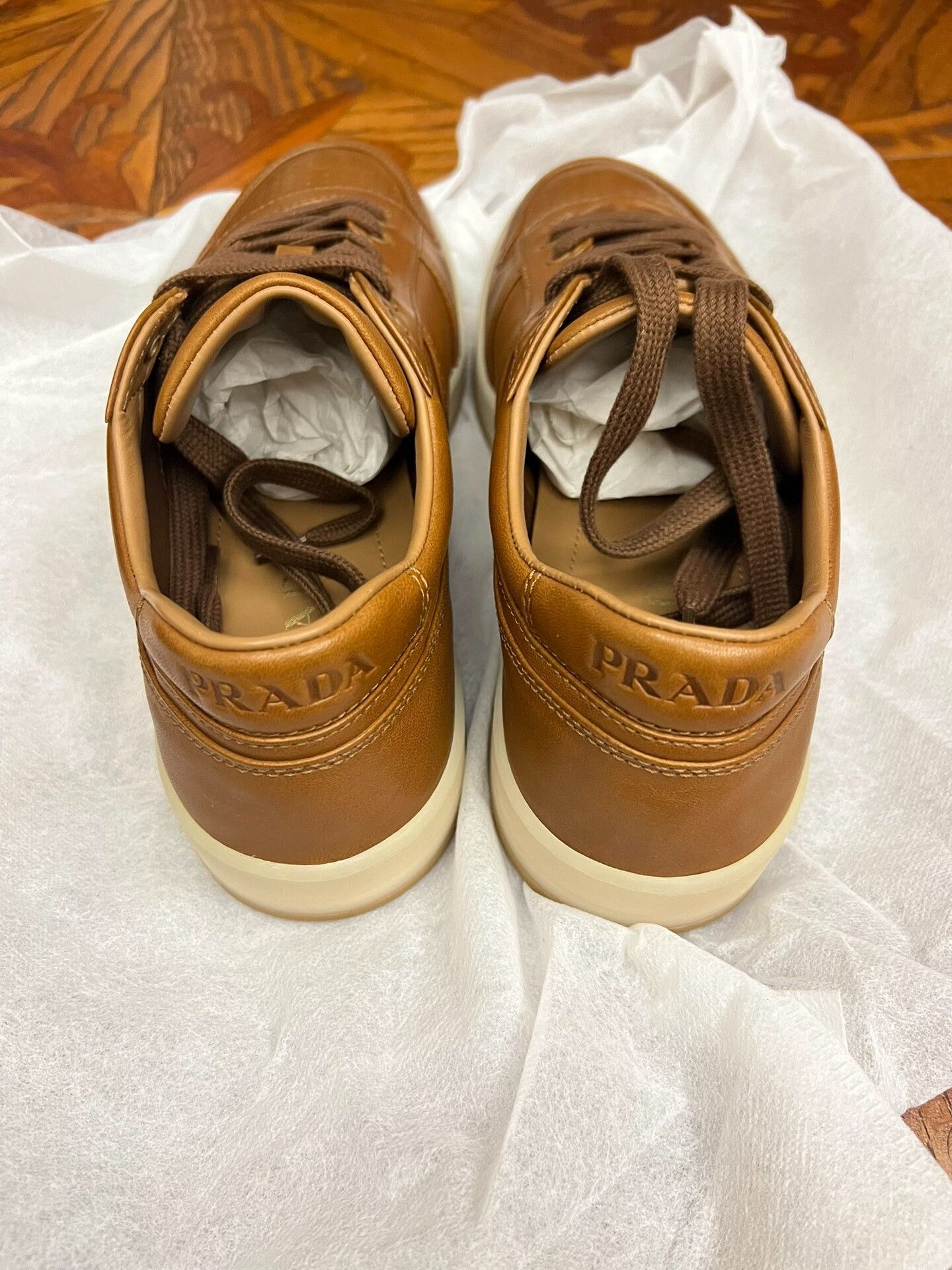 Prada Prada Downtown Leather Low-Top Men's Sneaker Size US 8 / EU 41 - 4 Thumbnail