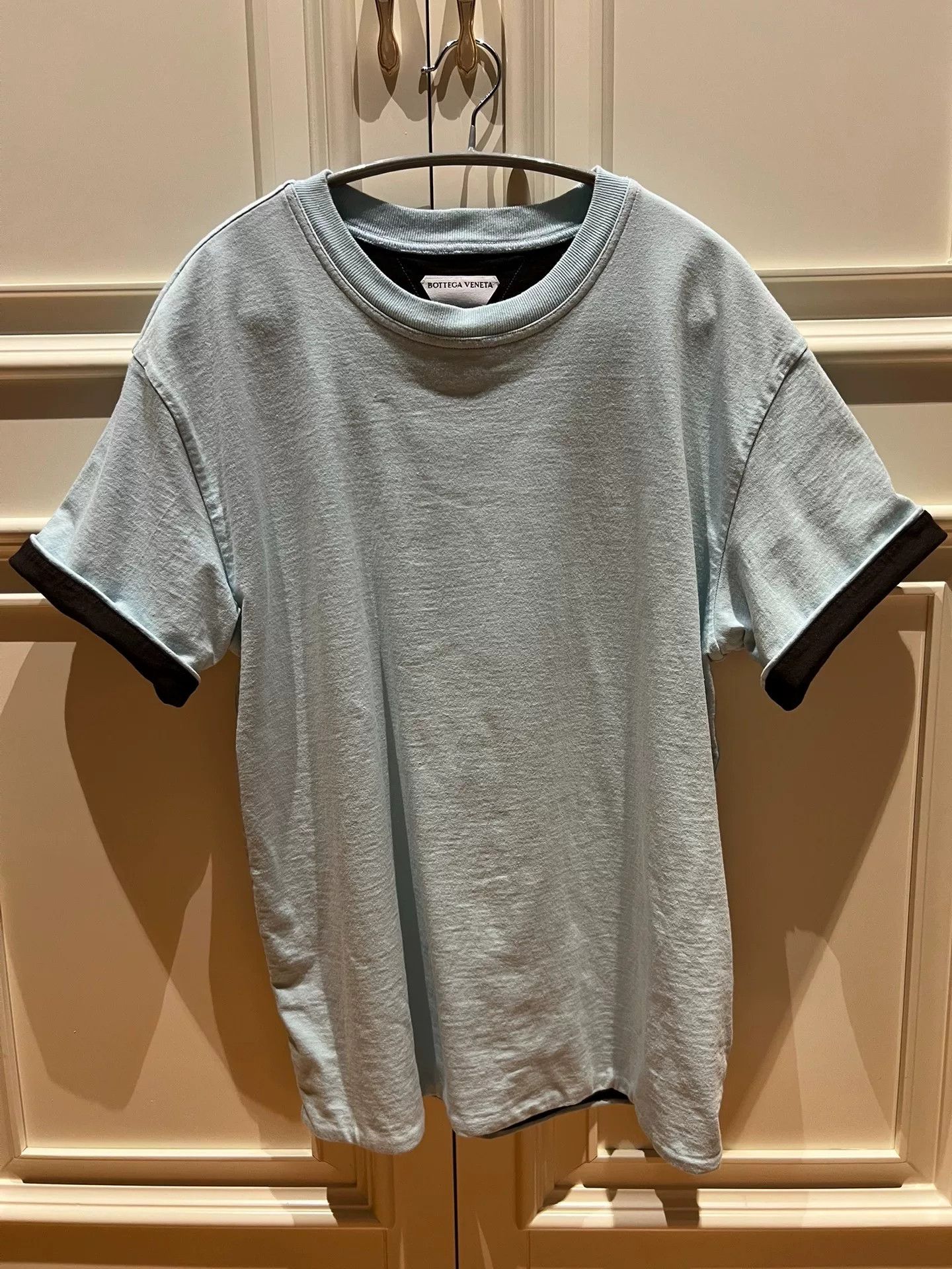 Bottega Veneta Bottega Veneta Men's Round Neck Double Layer T-Shirt Size US S / EU 44-46 / 1 - 3 Thumbnail