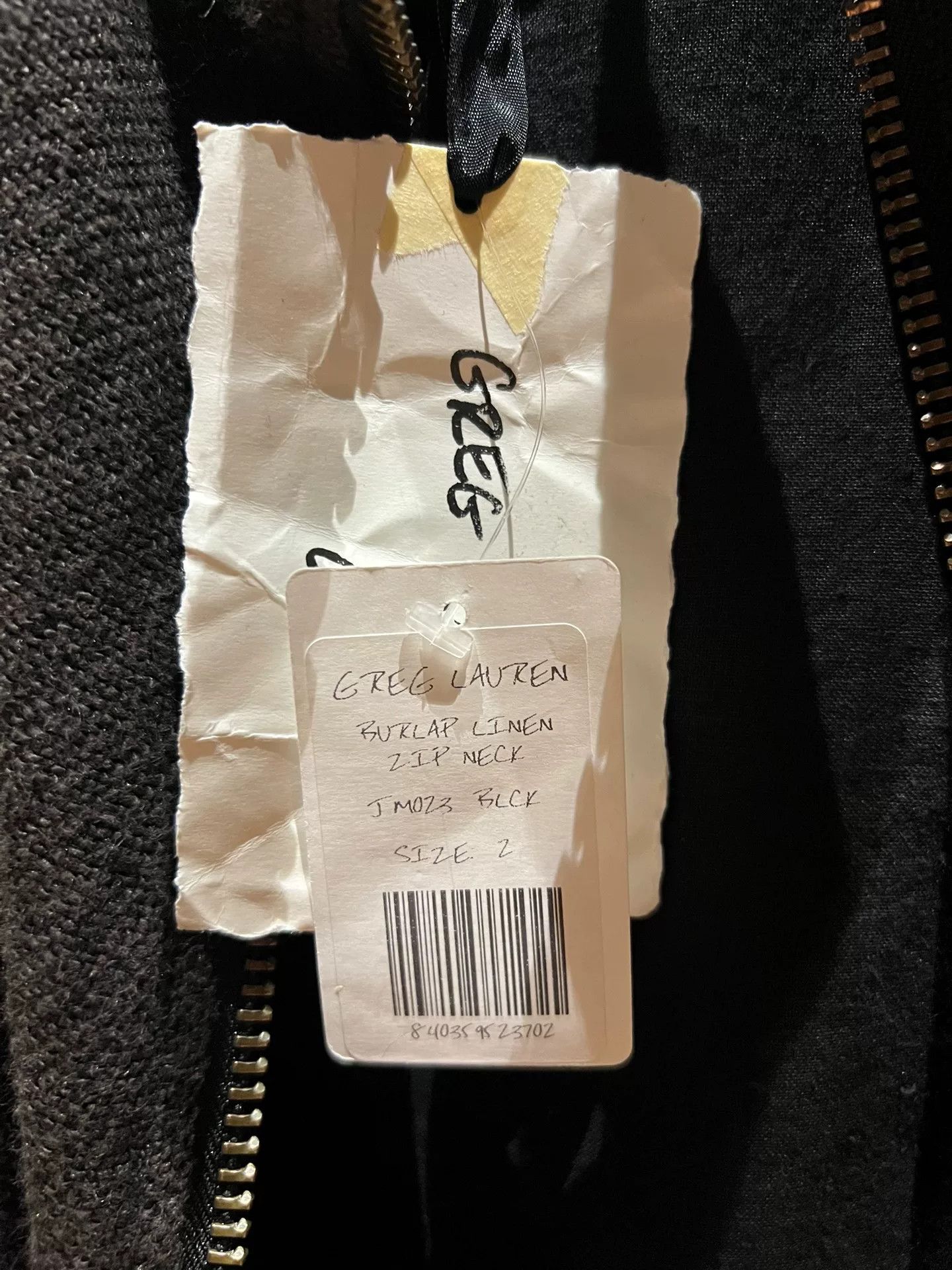 Greg Lauren Greg Lauren Men's Linen Zip Jacket Size US M / EU 48-50 / 2 - 4 Thumbnail