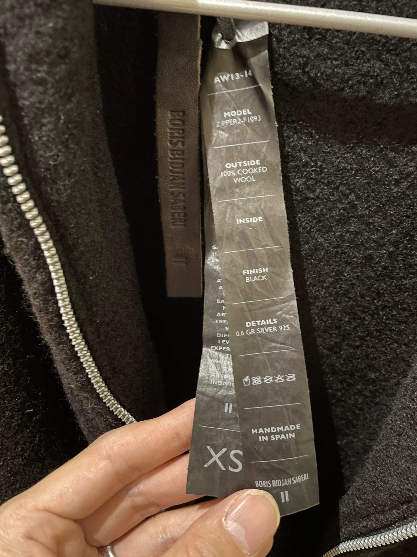 Boris Bidjan Saberi Boris Bidjan Saberi BBS Wool Ninja Coat Size US XS / EU 42 / 0 - 3 Thumbnail
