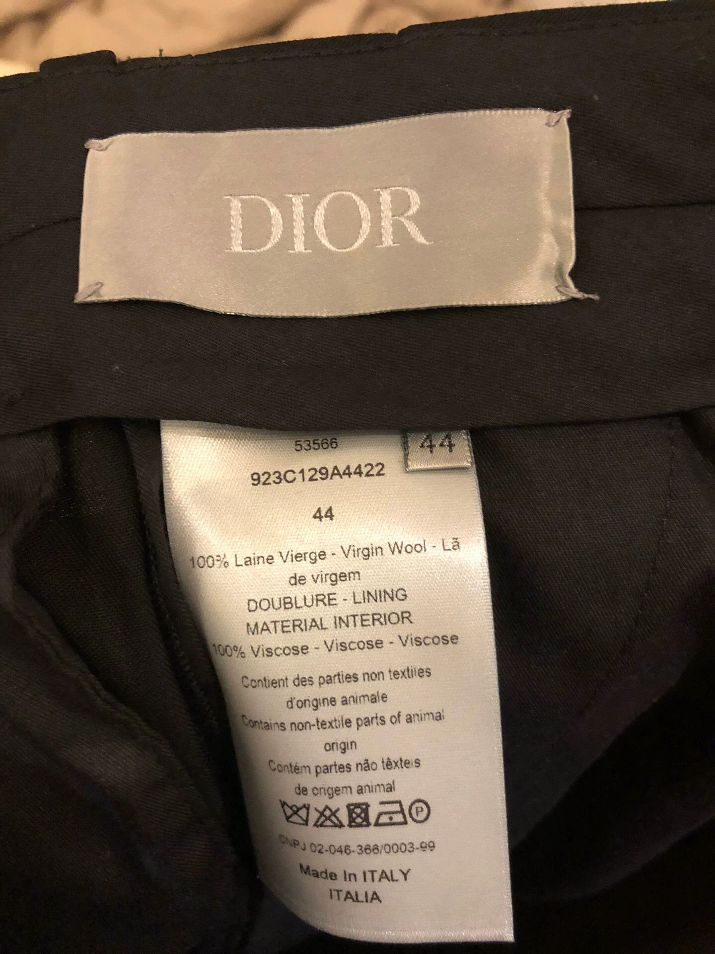 Dior Dior Homme Essential Straight Casual Trousers 44 Size US 28 / EU 44 - 2 Thumbnail