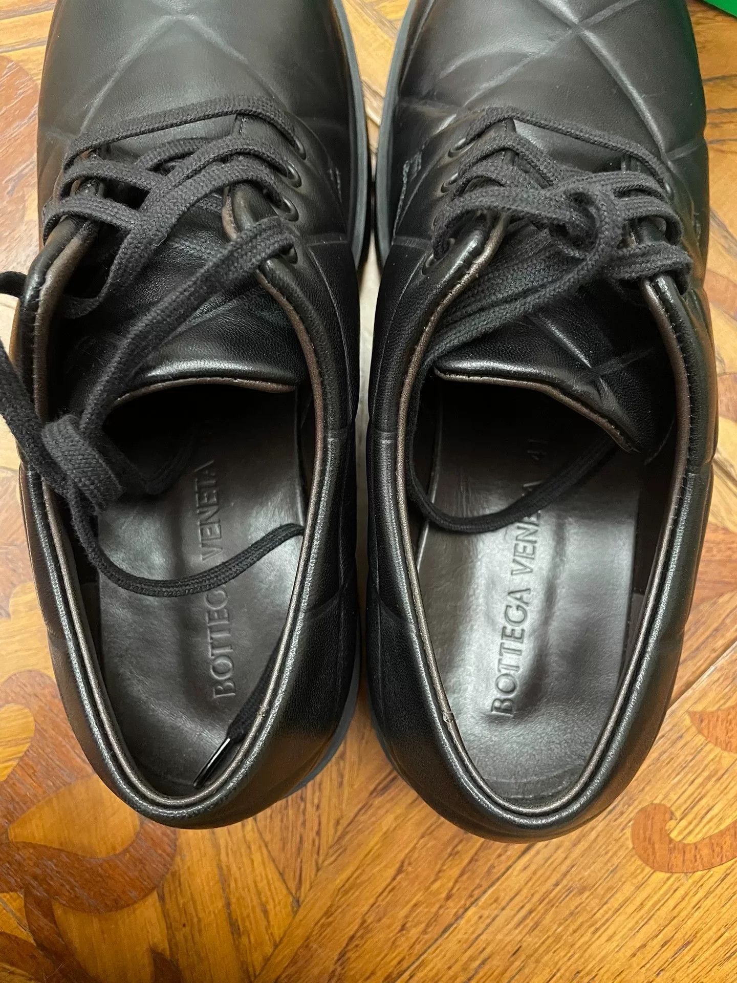Bottega Veneta Bottega Veneta Men's Round-Toe Derby Shoes Size US 8 / EU 41 - 2 Thumbnail
