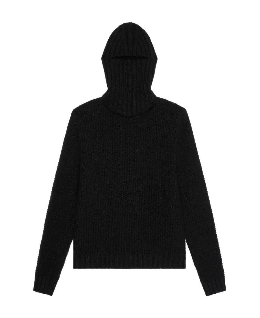 Givenchy Givenchy Men's Black Hooded Knit Sweater Size US S / EU 44-46 / 1 - 5 Thumbnail