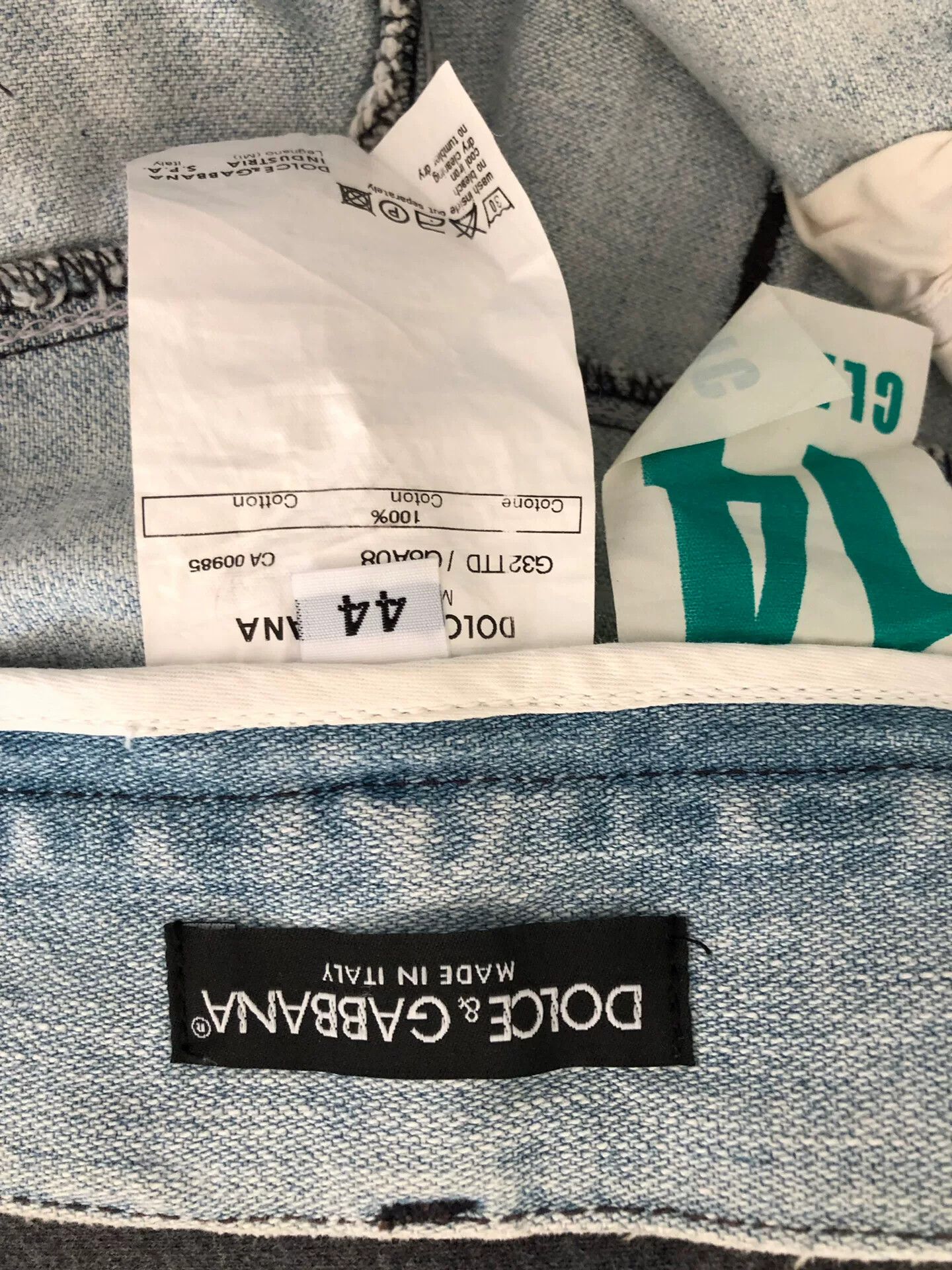 Dolce & Gabbana Dolce & Gabbana Men's White Light Blue Jeans Size US 28 / EU 44 - 3 Thumbnail