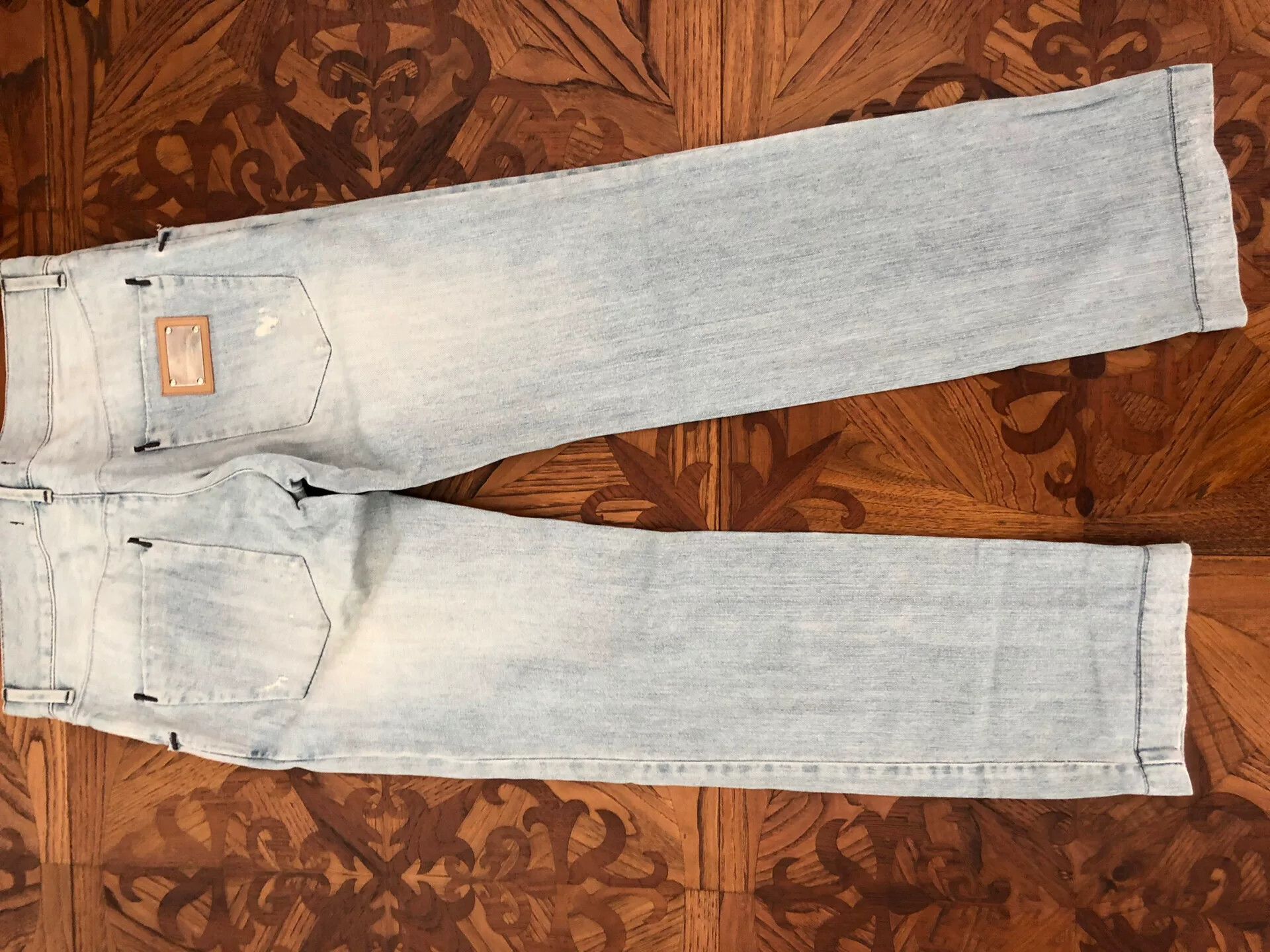 Dolce & Gabbana Dolce & Gabbana Men's White Light Blue Jeans Size US 28 / EU 44 - 2 Thumbnail