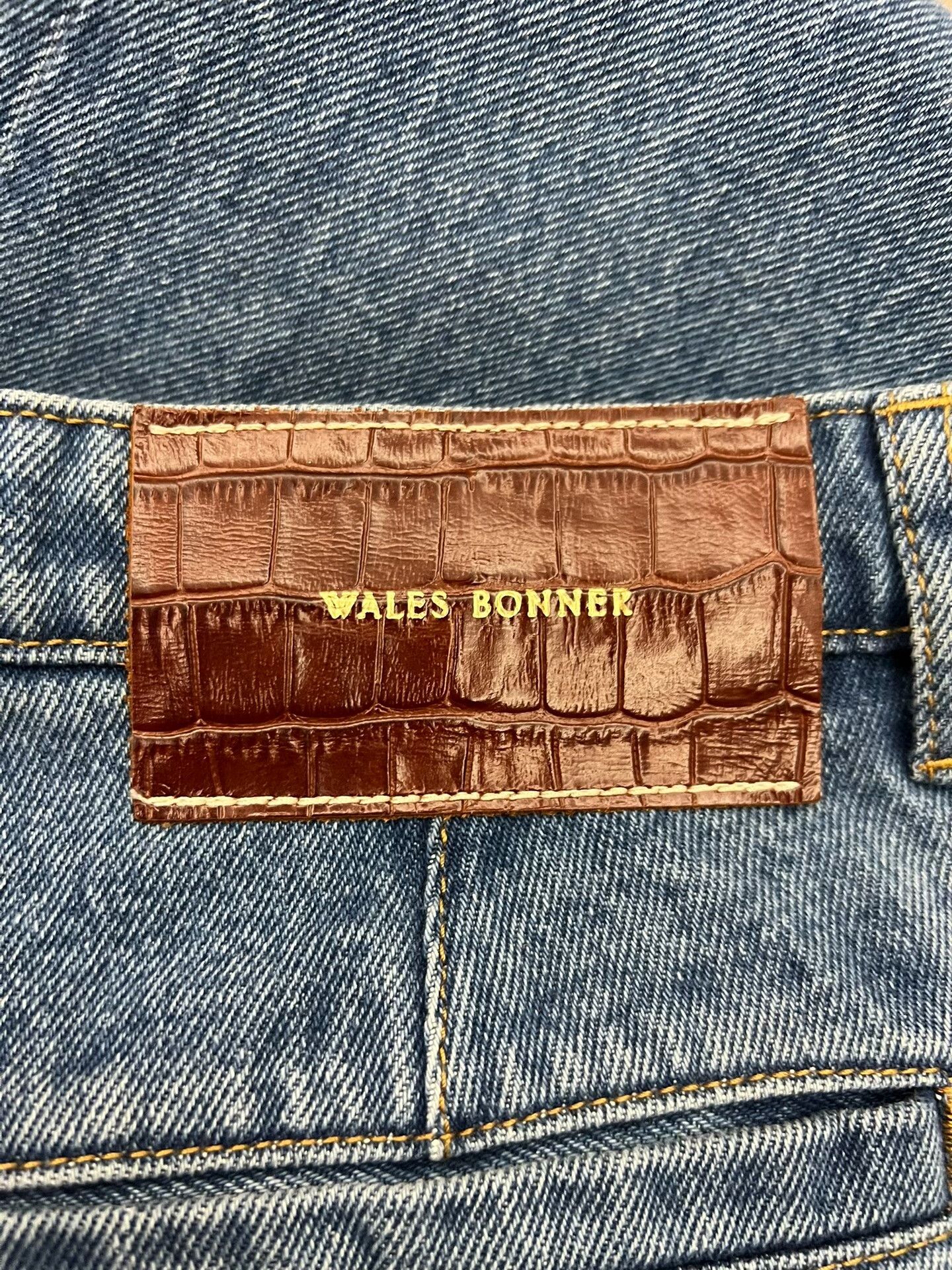 Wales Bonner Wales Bonner Men's Retro Blue Flared Jeans Size US 32 / EU 48 - 3 Thumbnail