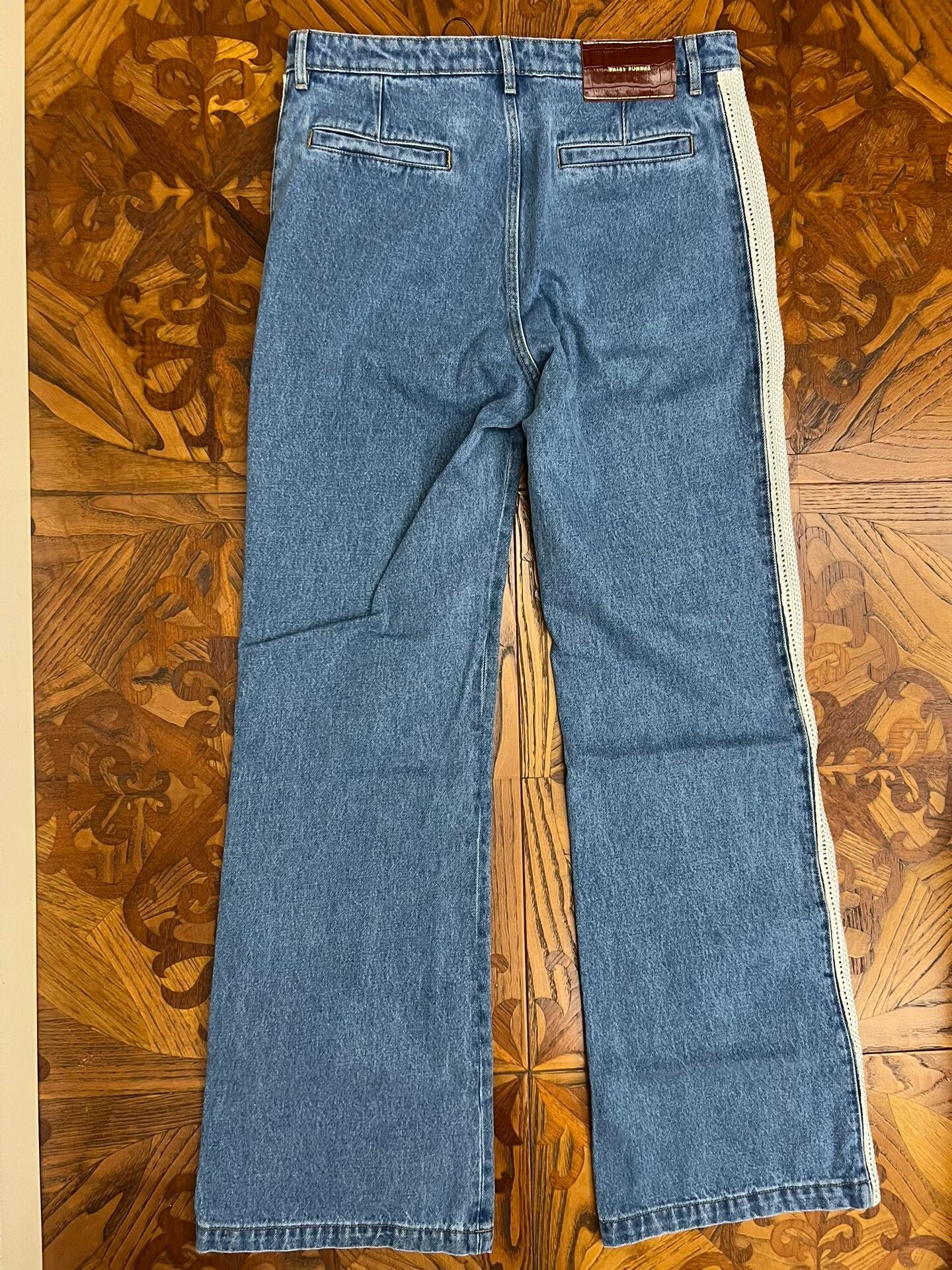 Wales Bonner Wales Bonner Men's Retro Blue Flared Jeans Size US 32 / EU 48 - 2 Thumbnail