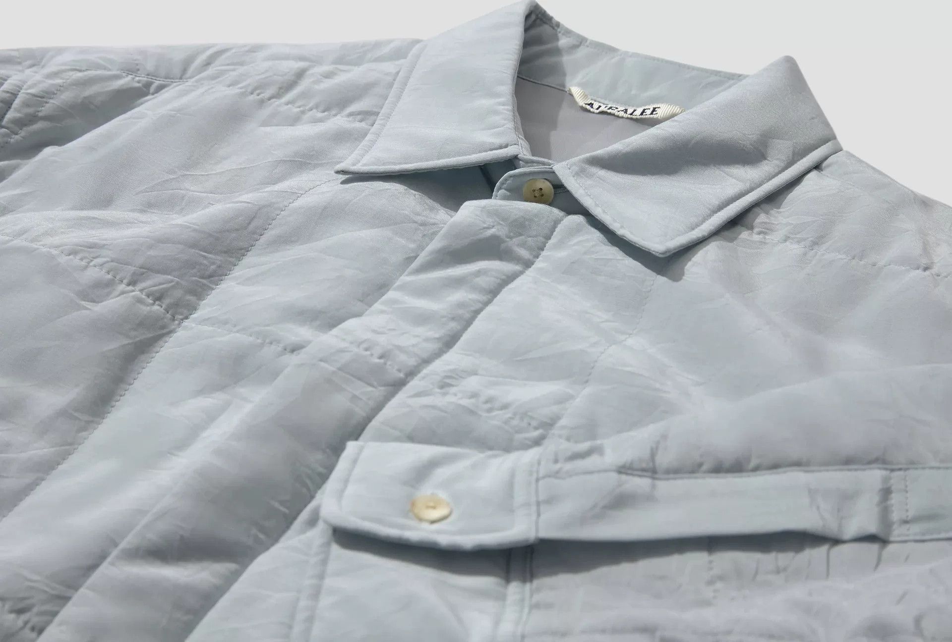 Auralee auralee Men's Light Blue Shirt Jacket Size US L / EU 52-54 / 3 - 7 Thumbnail