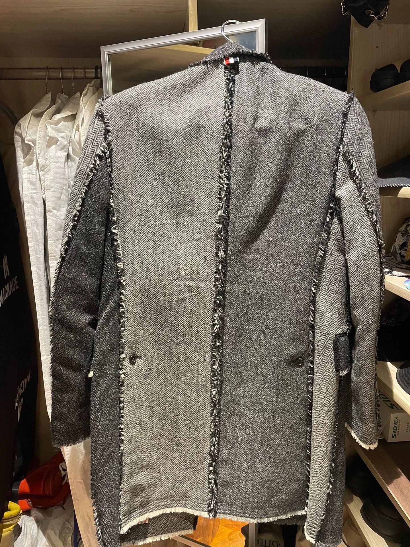 Thom Browne Thom Browne 2014 Fall/Winter Gray Wool Coat Size US XS / EU 42 / 0 - 2 Thumbnail