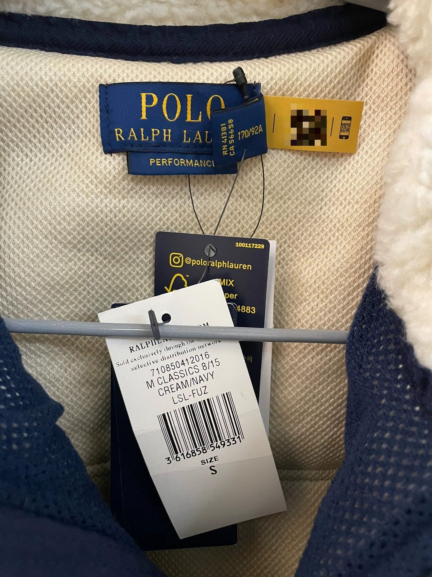 Polo Ralph Lauren Polo Ralph Lauren Fleece Nylon Jacket Size US S / EU 44-46 / 1 - 3 Thumbnail