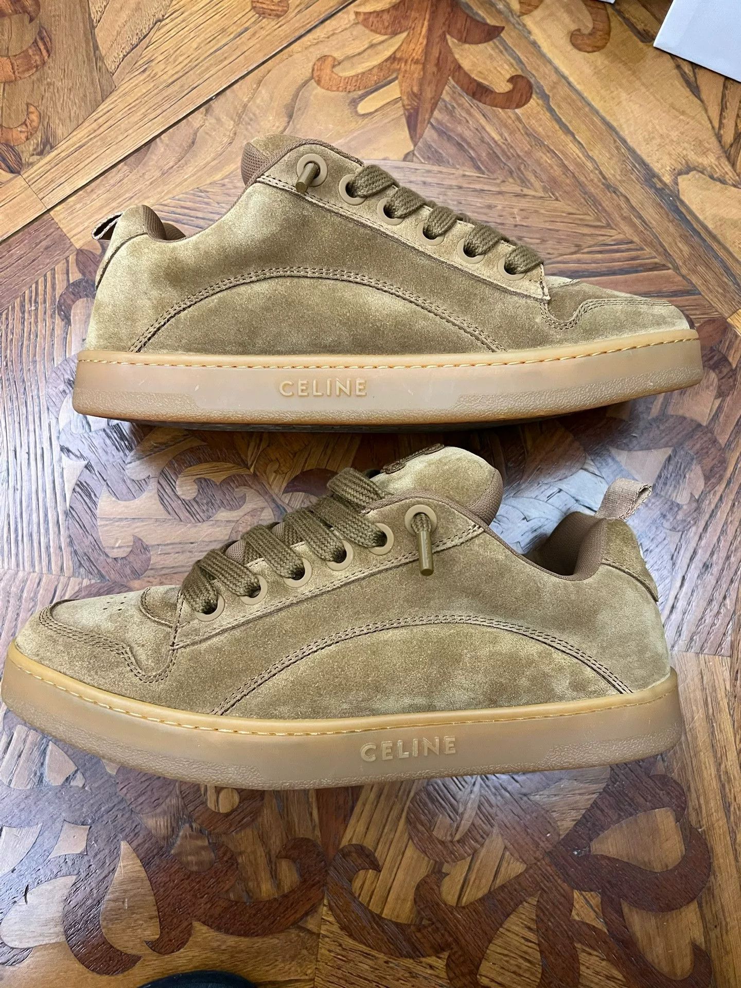 Celine Celine Huntington Low-Top Leather Sneakers Size US 9 / EU 42 - 3 Thumbnail
