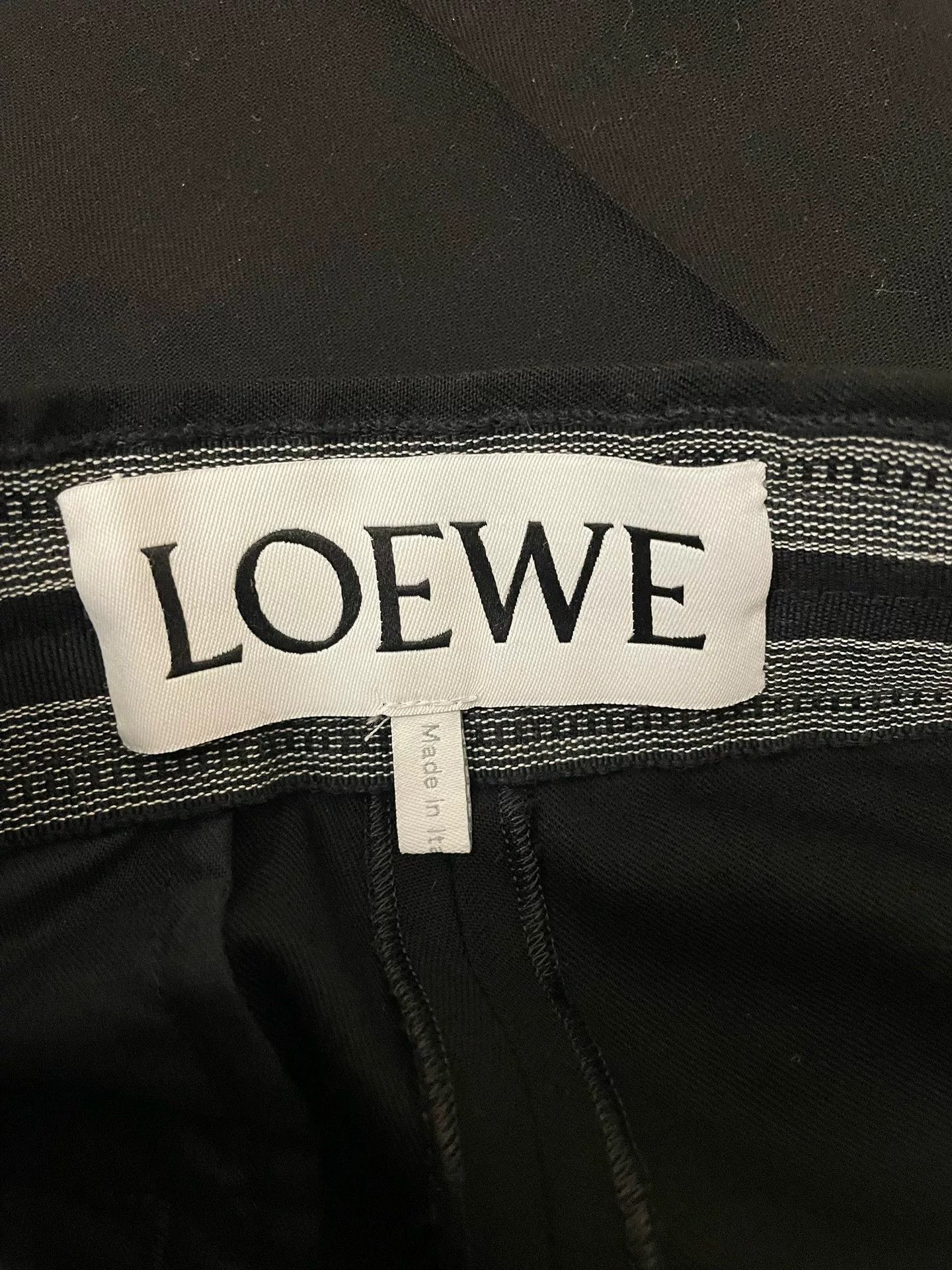 Loewe Loewe Men's Black Wool Track Pants Size US 32 / EU 48 - 5 Thumbnail
