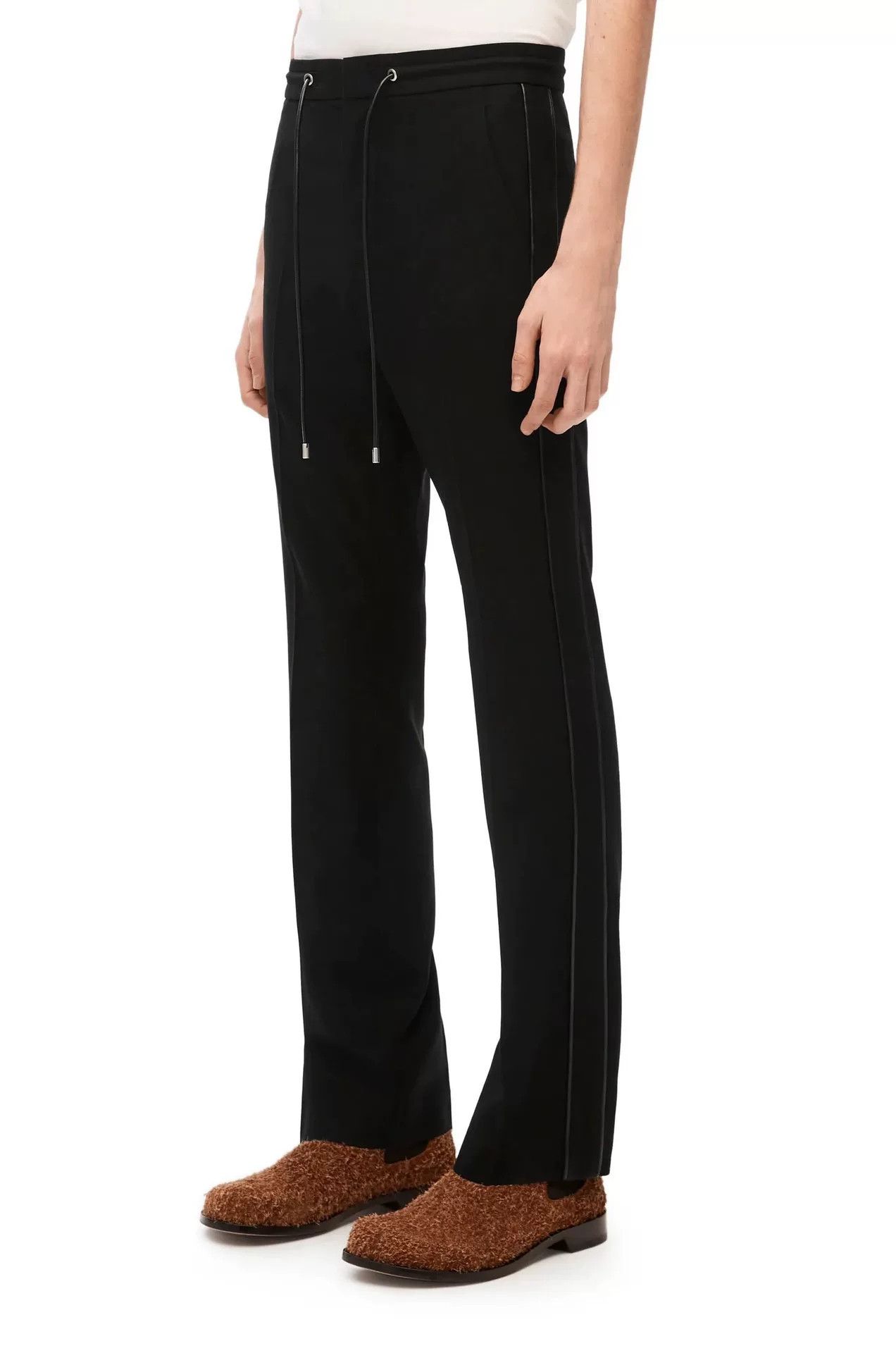 Loewe Loewe Men's Black Wool Track Pants Size US 32 / EU 48 - 8 Thumbnail