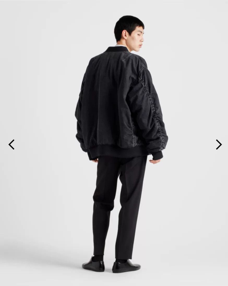 Prada Prada Men's Washed Denim Bomber Size US S / EU 44-46 / 1 - 9 Thumbnail