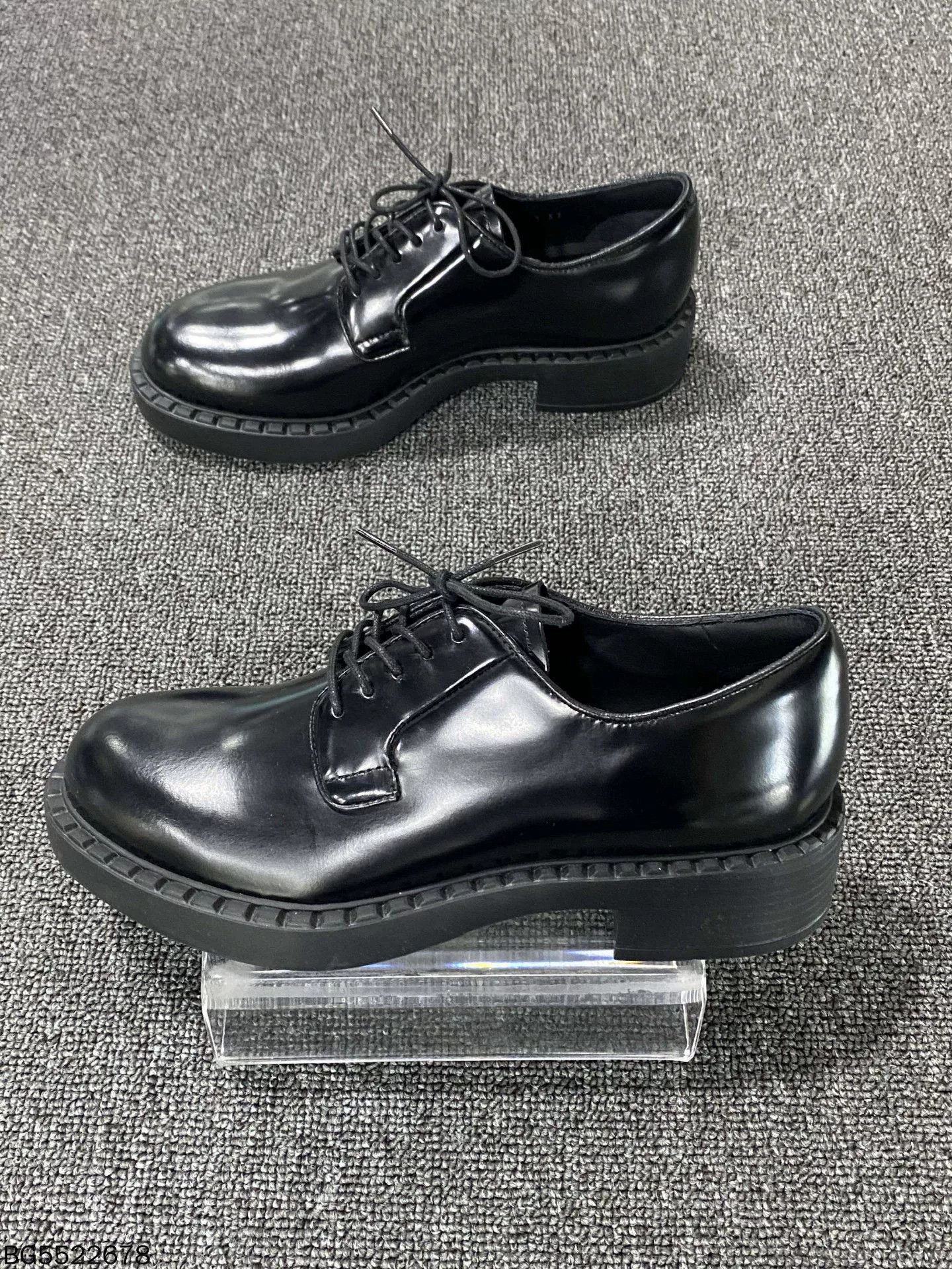 Prada Prada Black Patent Leather Logo Loafers Size US 6 / IT 36 - 2 Thumbnail