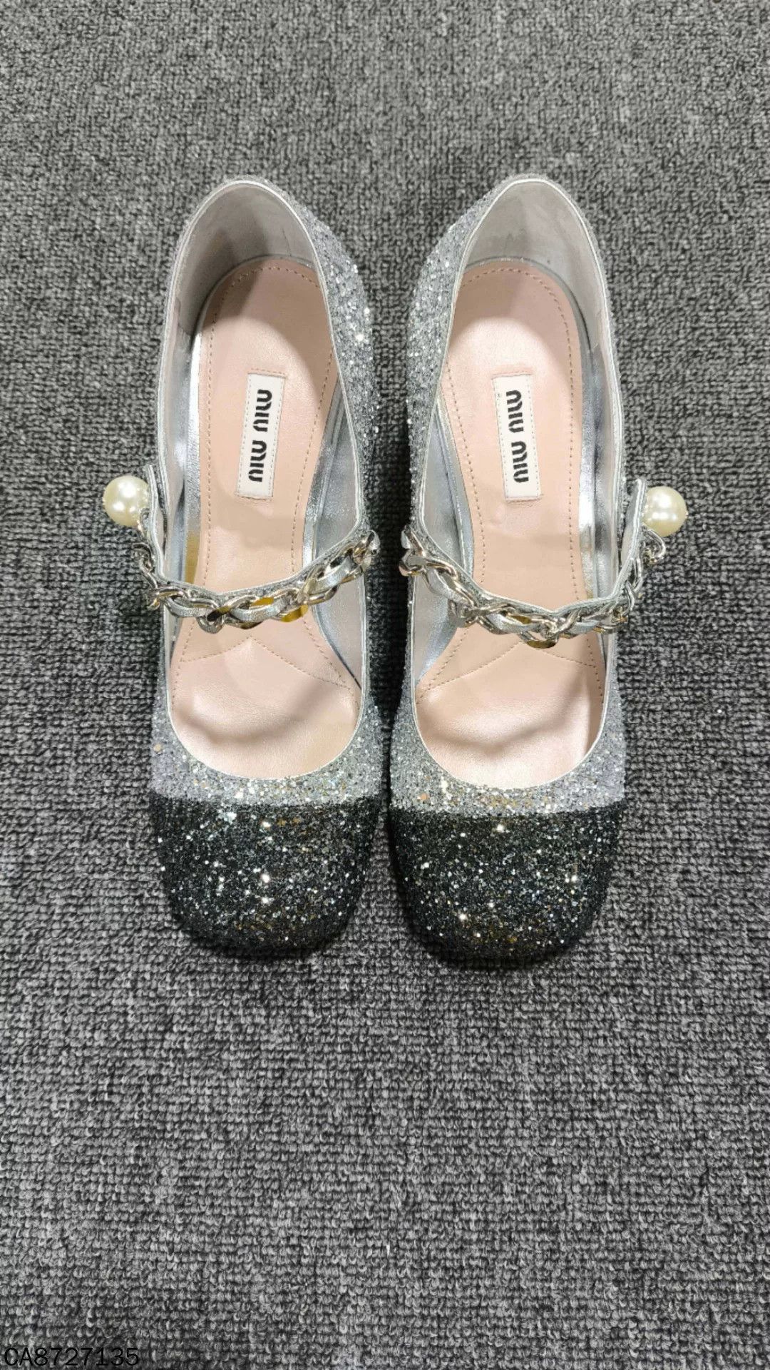 Miu Miu Glitter Mary Jane Shoes MIUMIU Size US 5.5 / IT 35.5 - 4 Thumbnail