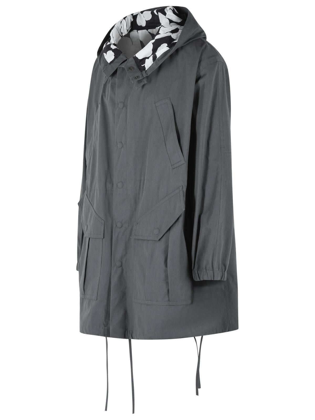 Dries Van Noten DRIES VAN NOTEN 'Voxer' Grey Cotton Parka Size US M / EU 48-50 / 2 - 2 Thumbnail