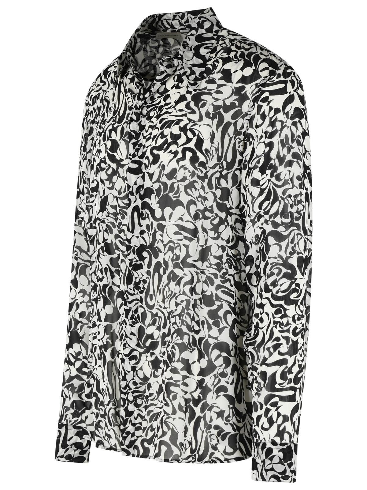 Dries Van Noten DRIES VAN NOTEN 'Carvies' Black Viscose Shirt Size US M / EU 48-50 / 2 - 2 Thumbnail