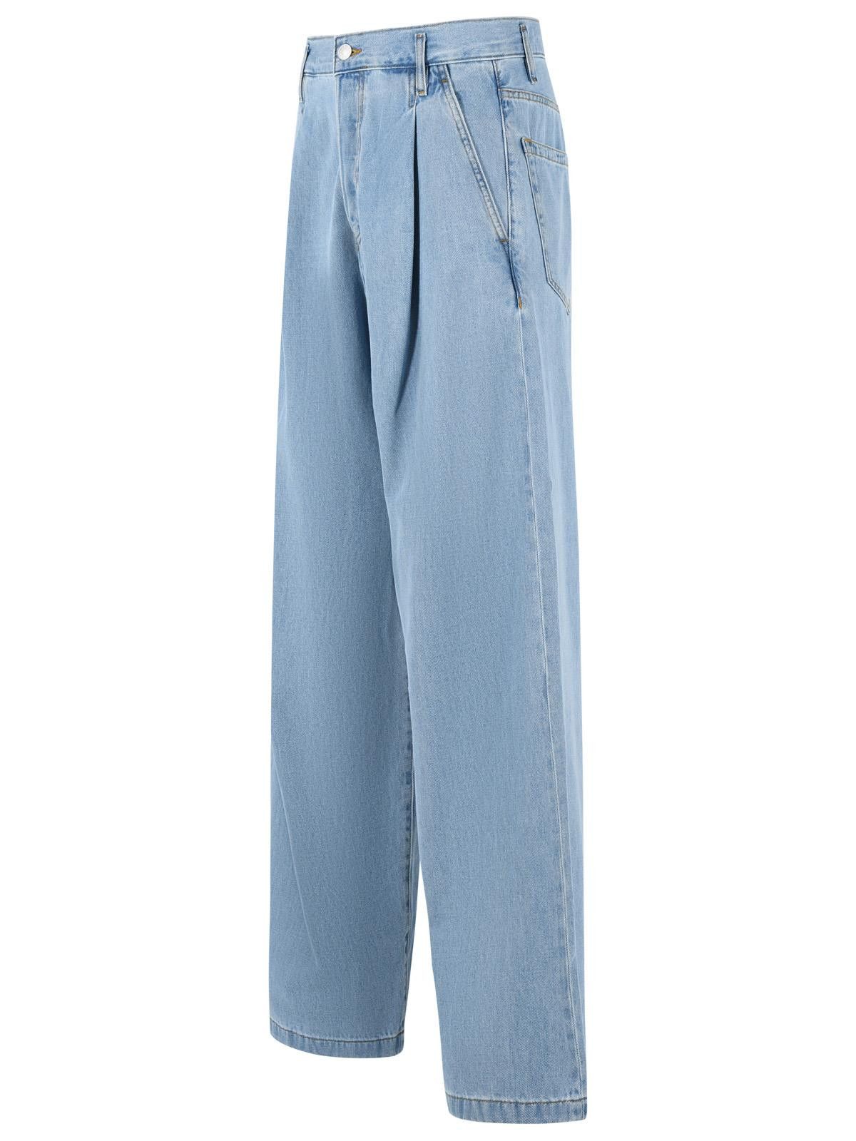 Dries Van Noten DRIES VAN NOTEN 'Penning' Light Blue Denim Jeans Size US 33 - 2 Thumbnail