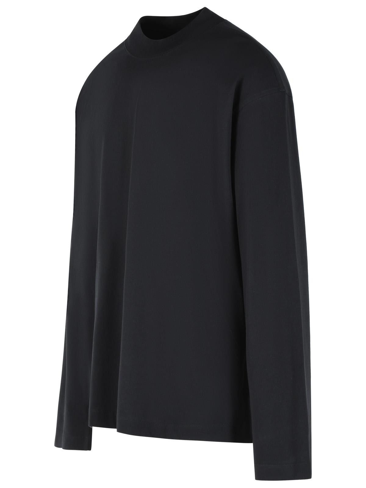Dries Van Noten DRIES VAN NOTEN 'Heger' Black Cotton T-Shirt Size US M / EU 48-50 / 2 - 2 Thumbnail