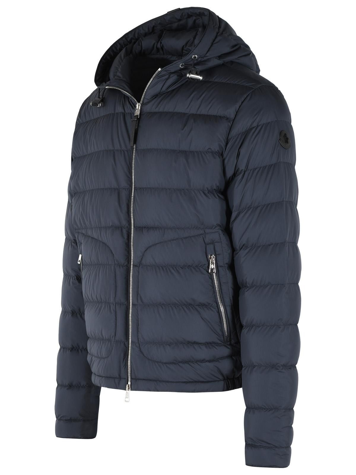 Moncler MONCLER Navy Blue Polyester Short 'Sestriere' Hooded Down Jacket Size US XL / EU 56 / 4 - 2 Thumbnail