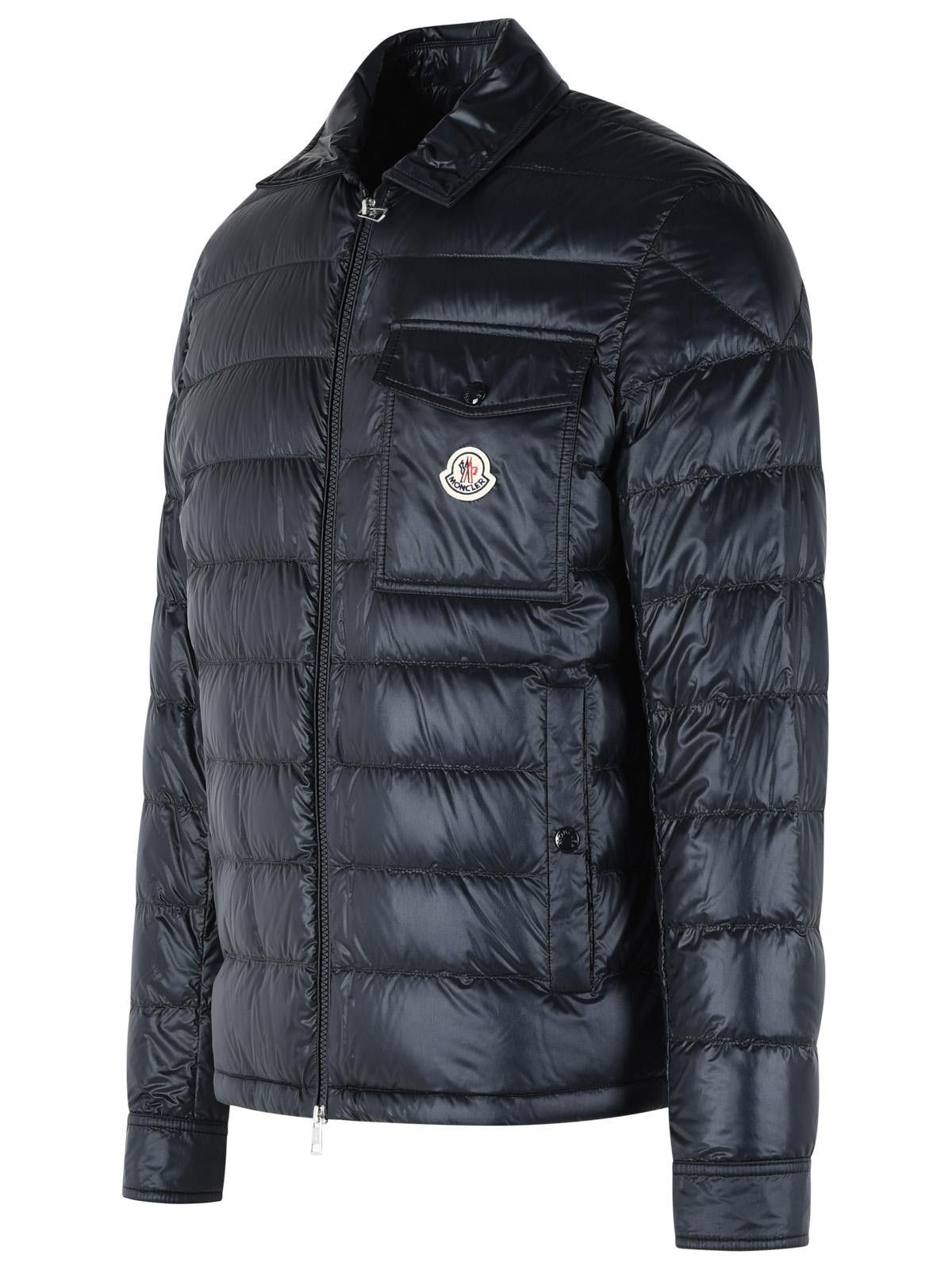 Moncler MONCLER 'Mourillon' Navy Blue Polyamide Padded Shirt Jacket Size US XXL / EU 58 / 5 - 2 Thumbnail